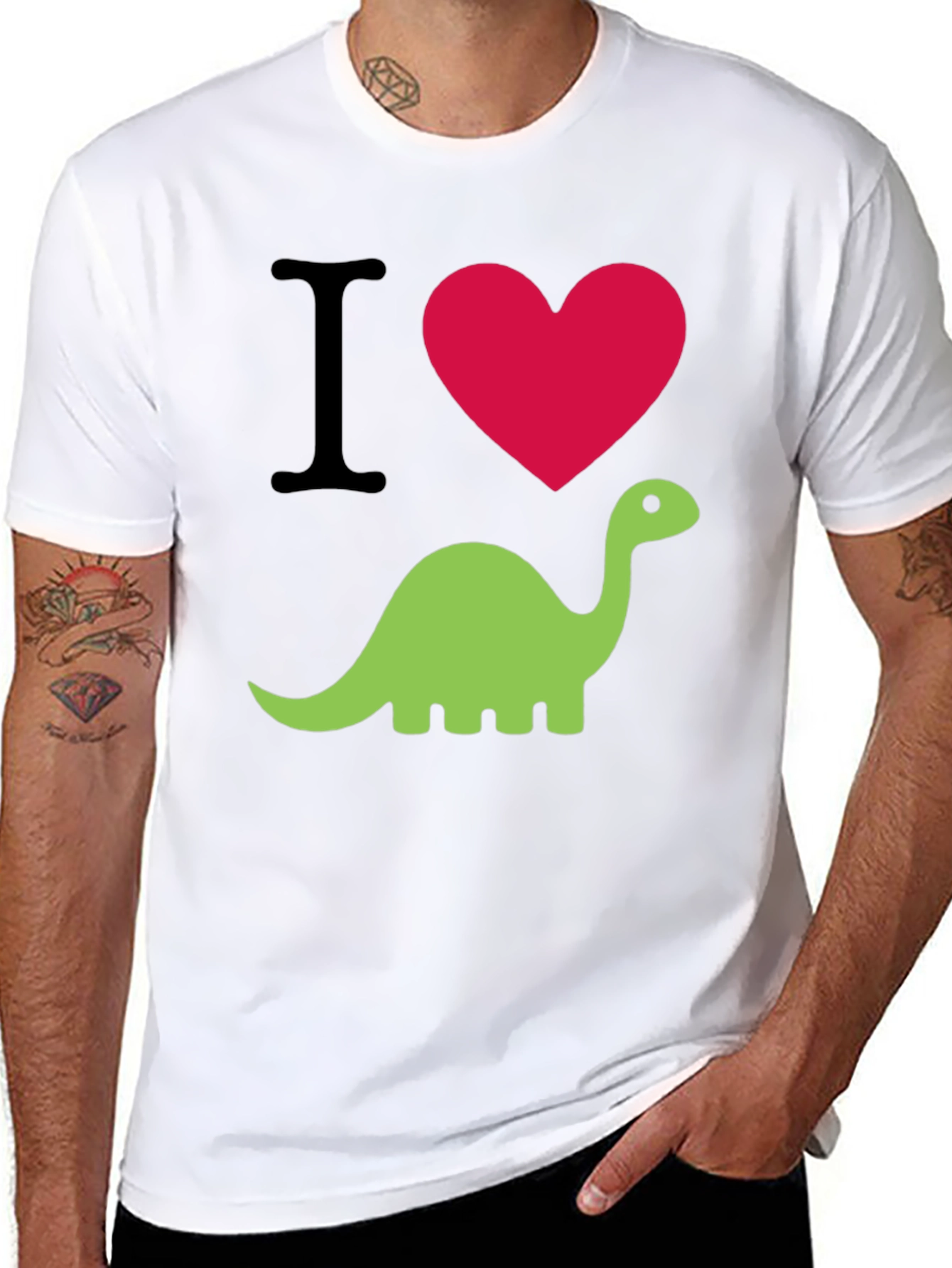 I Heart Dinosaurs Tee - Fun Graphic T-Shirt