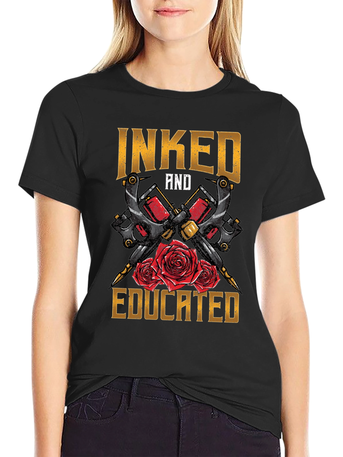 Inked and Educated Tattoo Artist T-Shirt