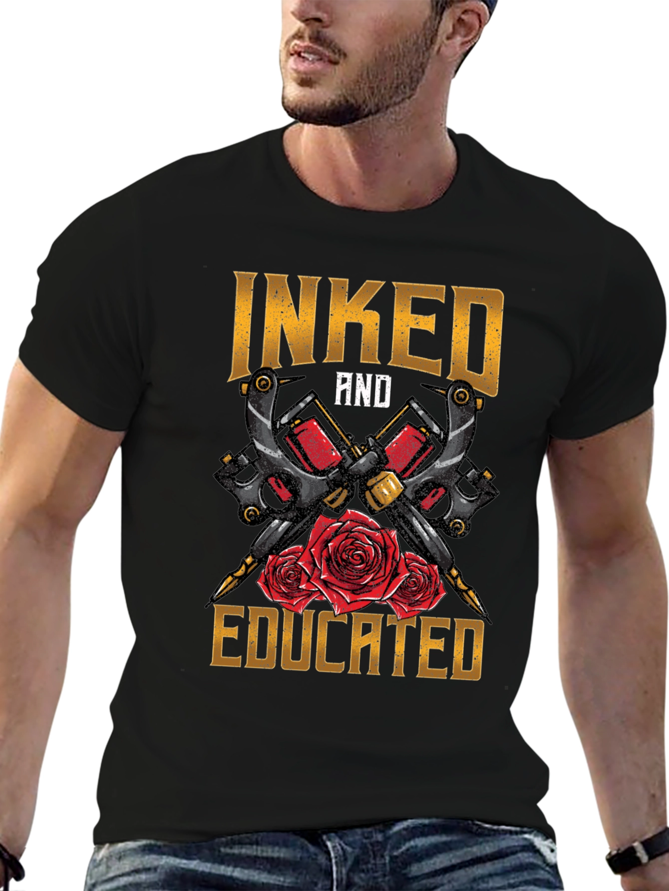 Inked and Educated Tattoo Artist T-Shirt