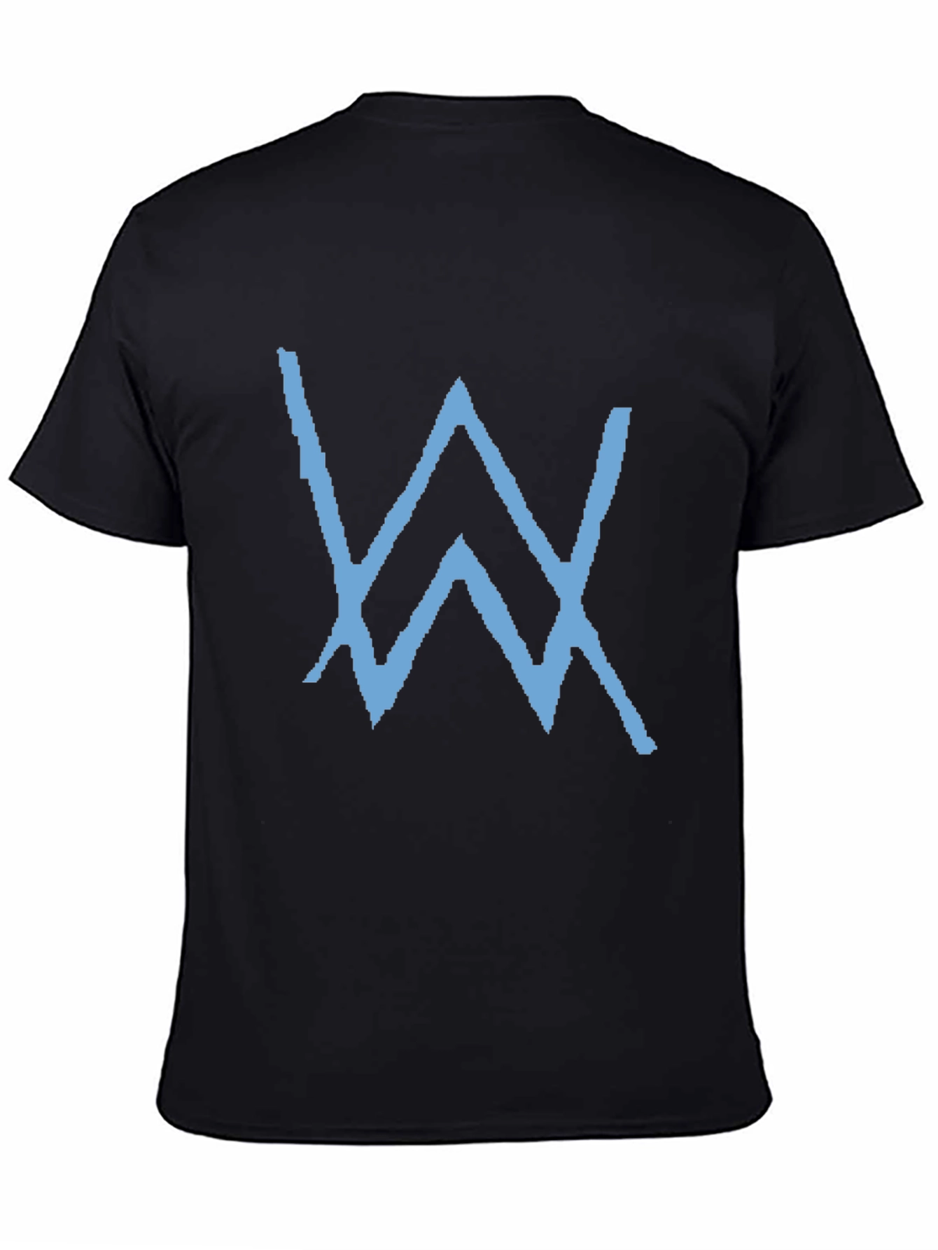 Black T-Shirt with Blue W Logo
