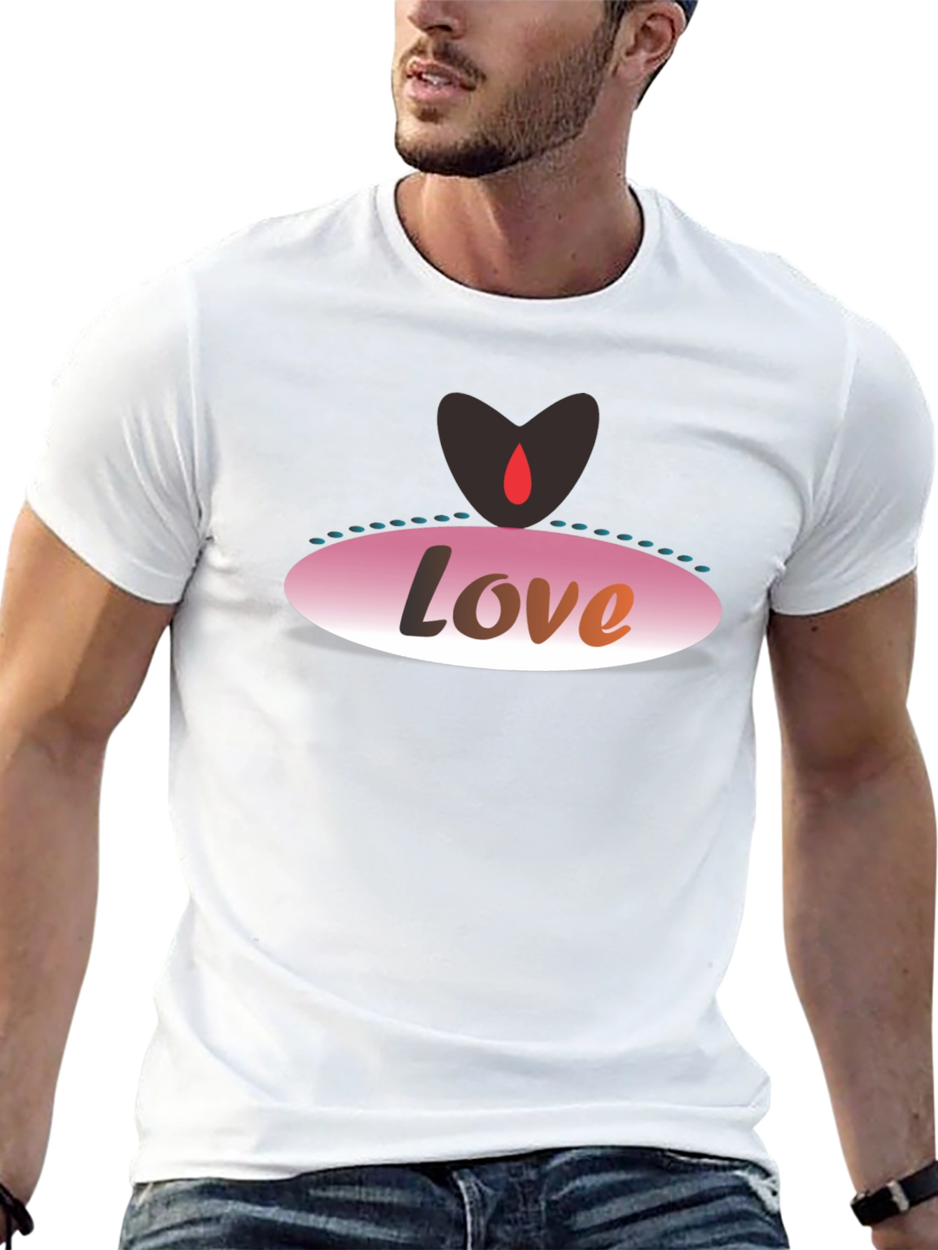 Love Graphic Black T-Shirt