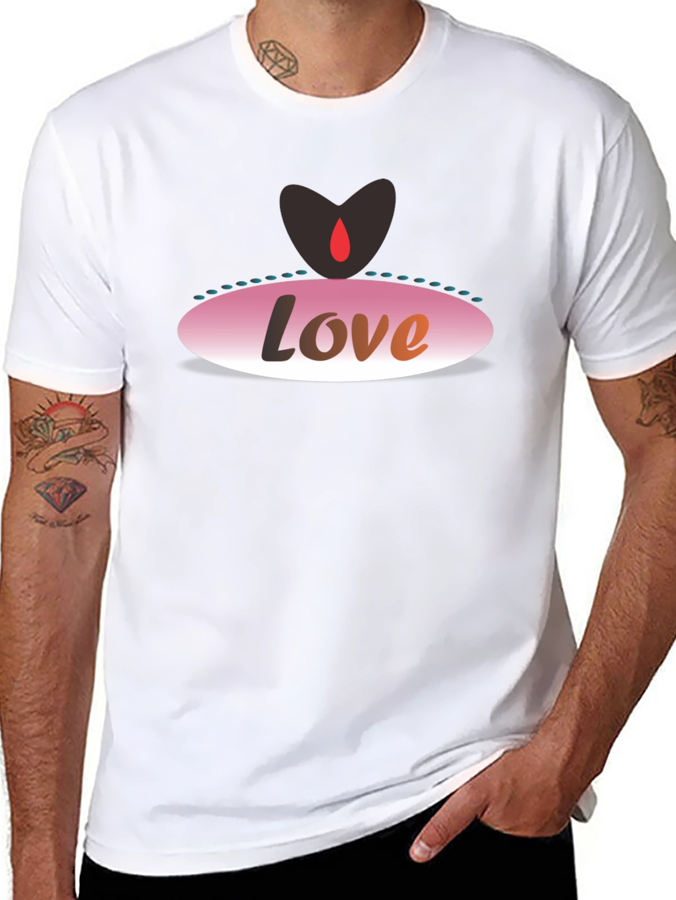 Love Graphic Black T-Shirt
