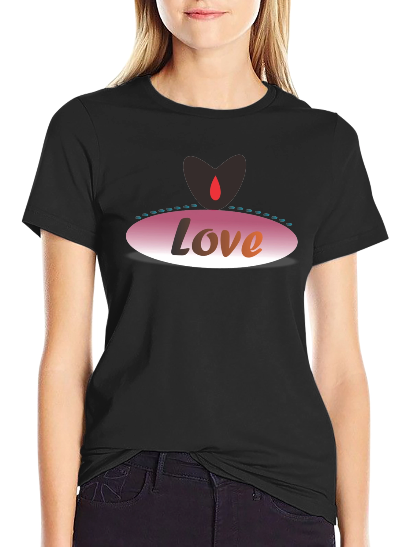 Love Graphic Black T-Shirt