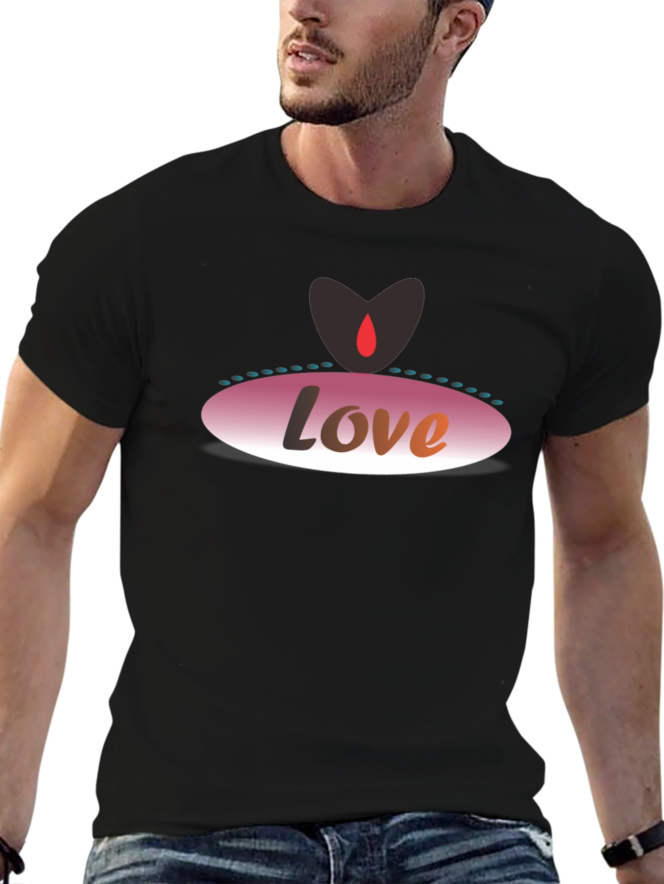 Love Graphic Black T-Shirt