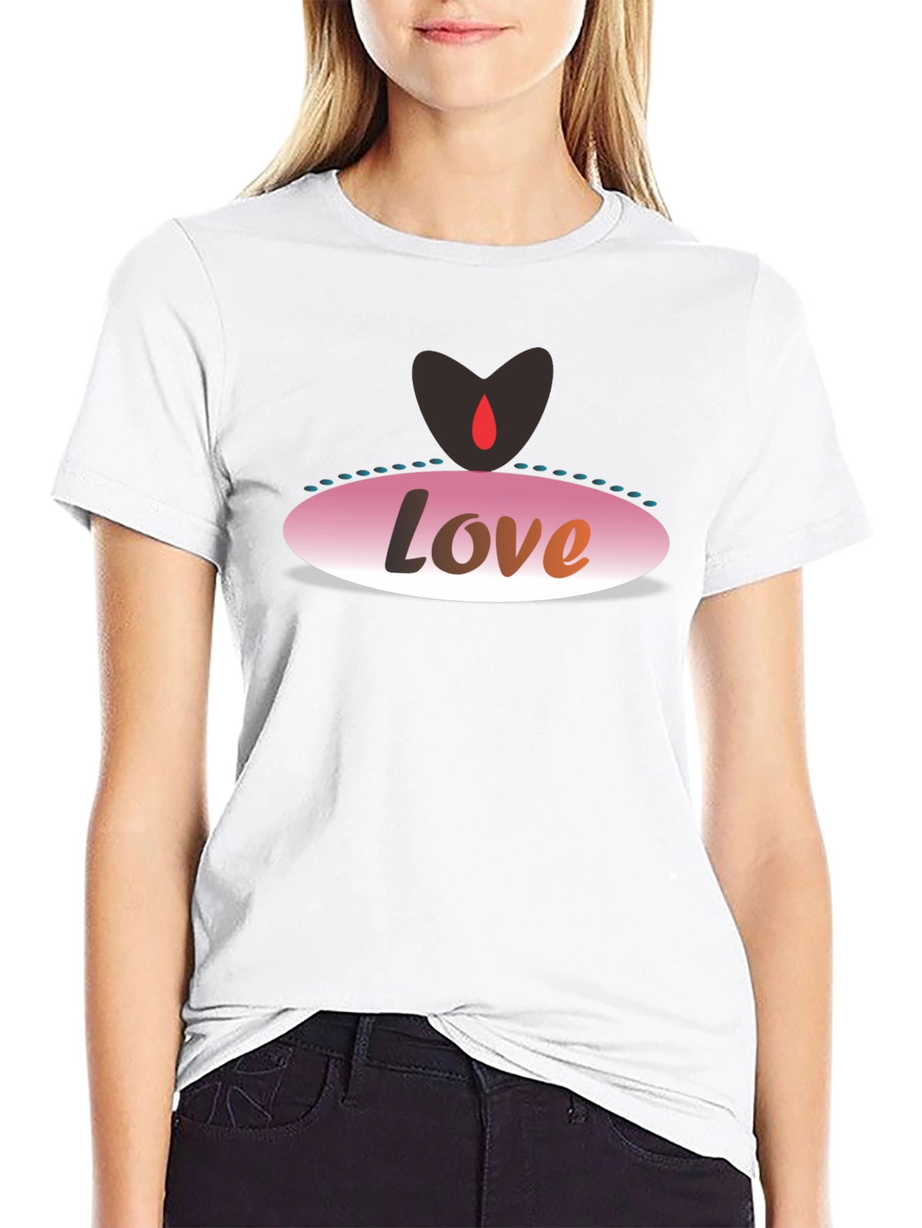 Love Graphic Black T-Shirt