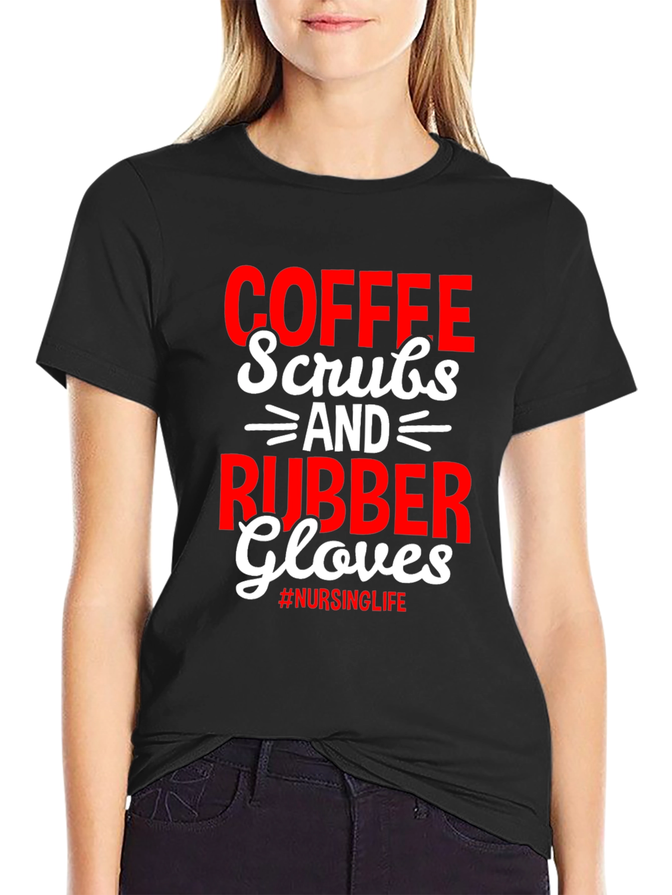 Coffee Scrubs Rubber Gloves T-Shirt