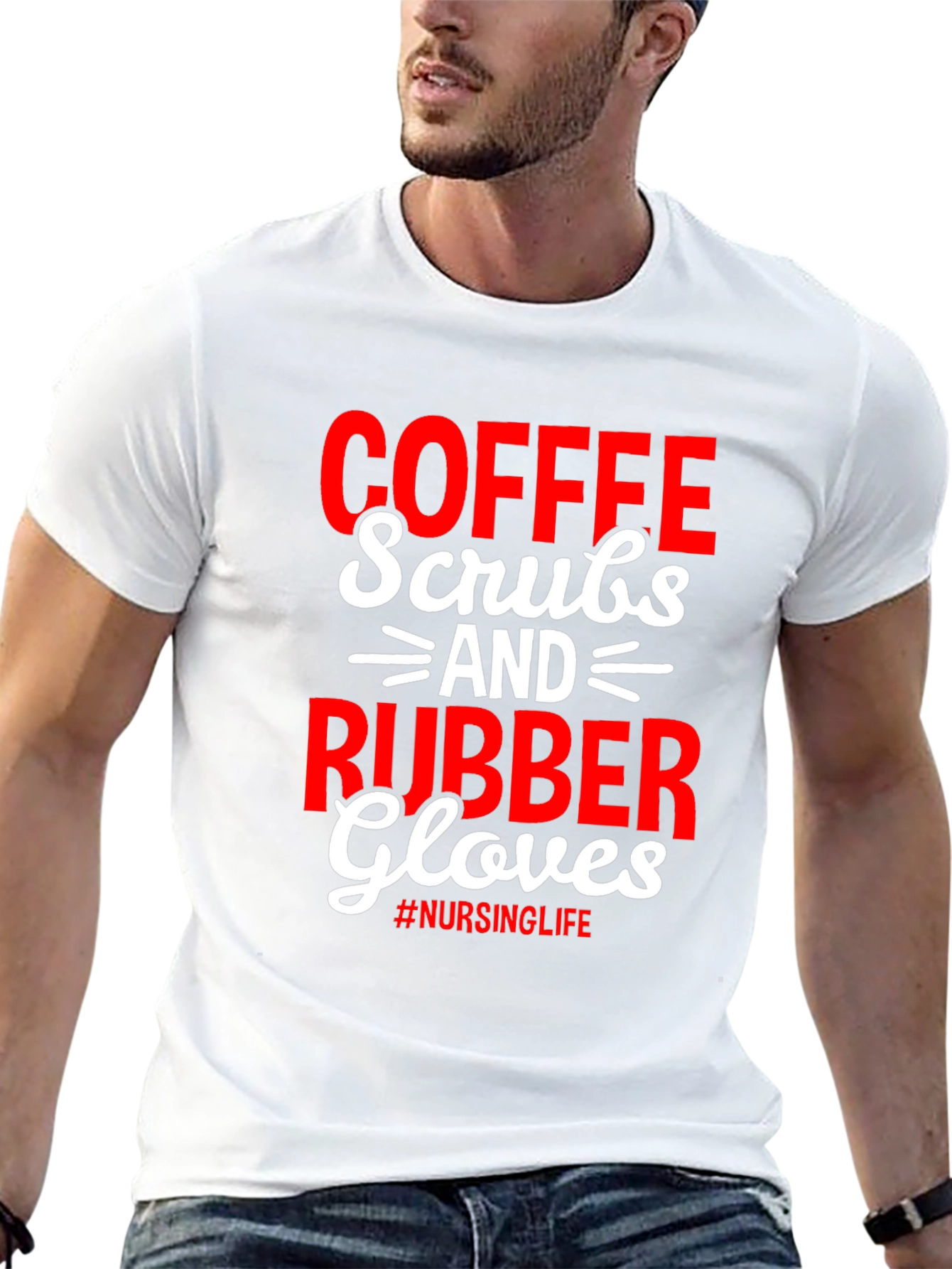 Coffee Scrubs Rubber Gloves T-Shirt