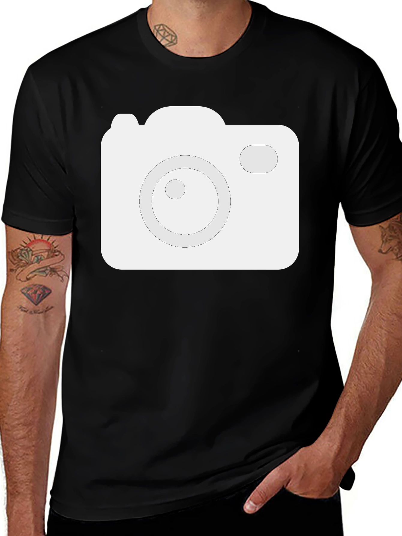 Camera Graphic Tee - Stylish and Comfortable