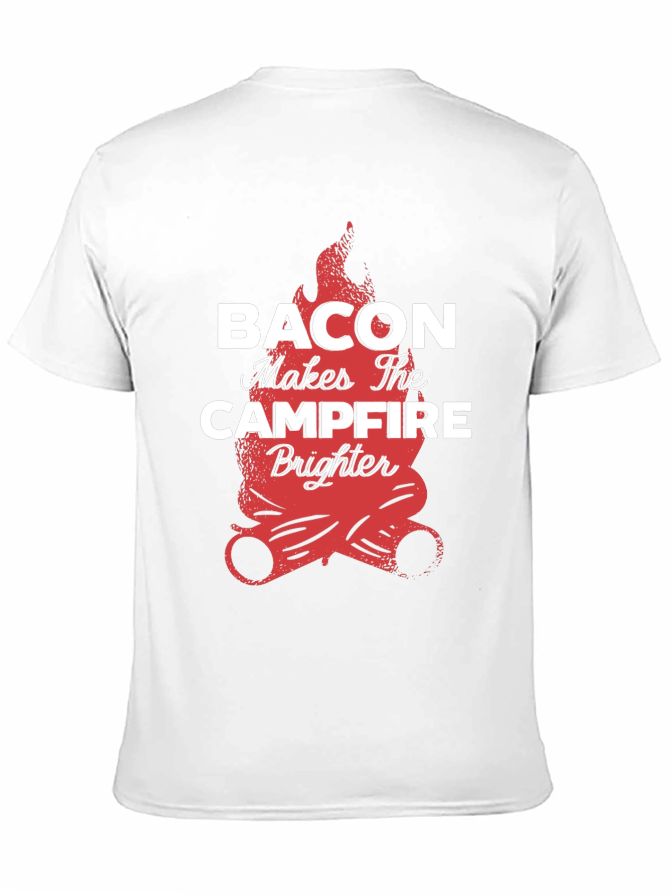 Bacon Campfire Black Graphic Tee