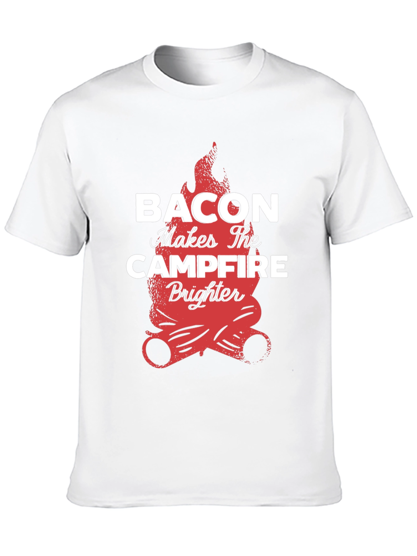 Bacon Campfire Black Graphic Tee