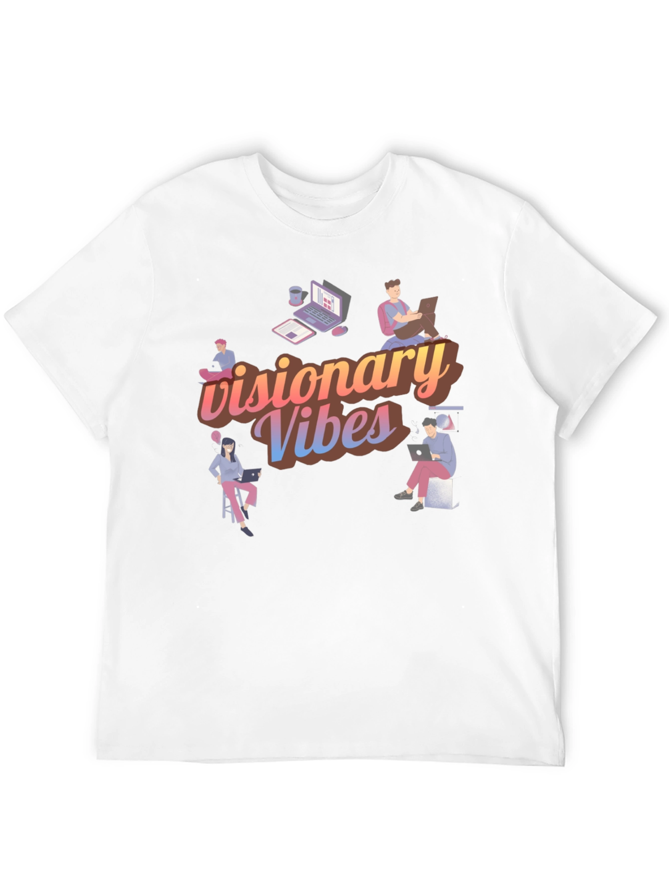 Visionary Vibes Black Graphic Tee