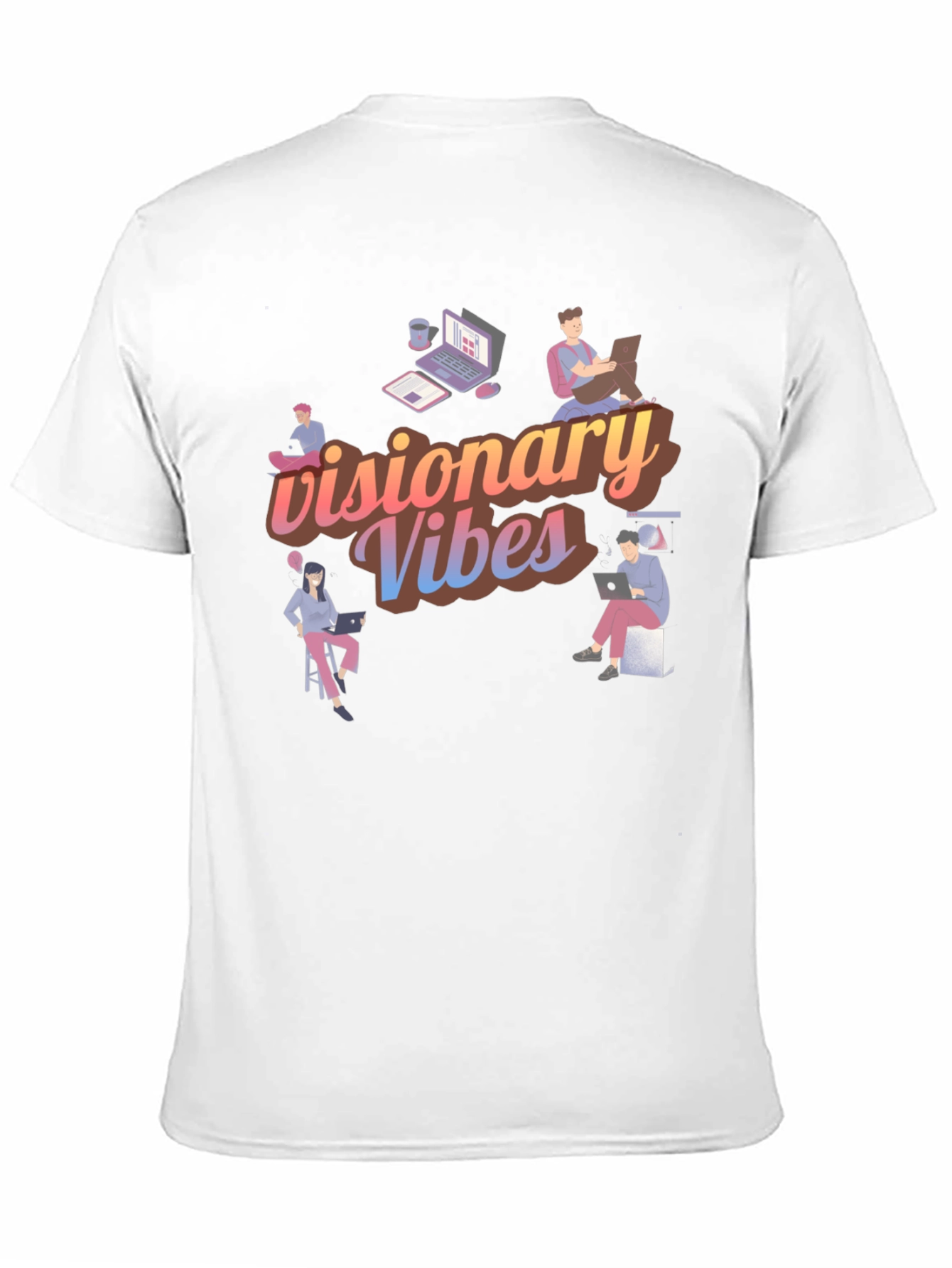 Visionary Vibes Black Graphic Tee