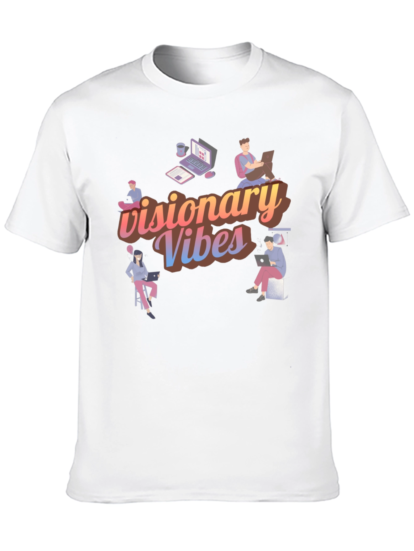 Visionary Vibes Black Graphic Tee