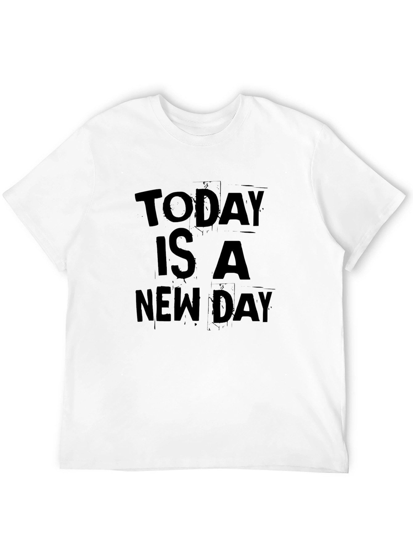 Today Is A New Day Black Graphic T-Shirt