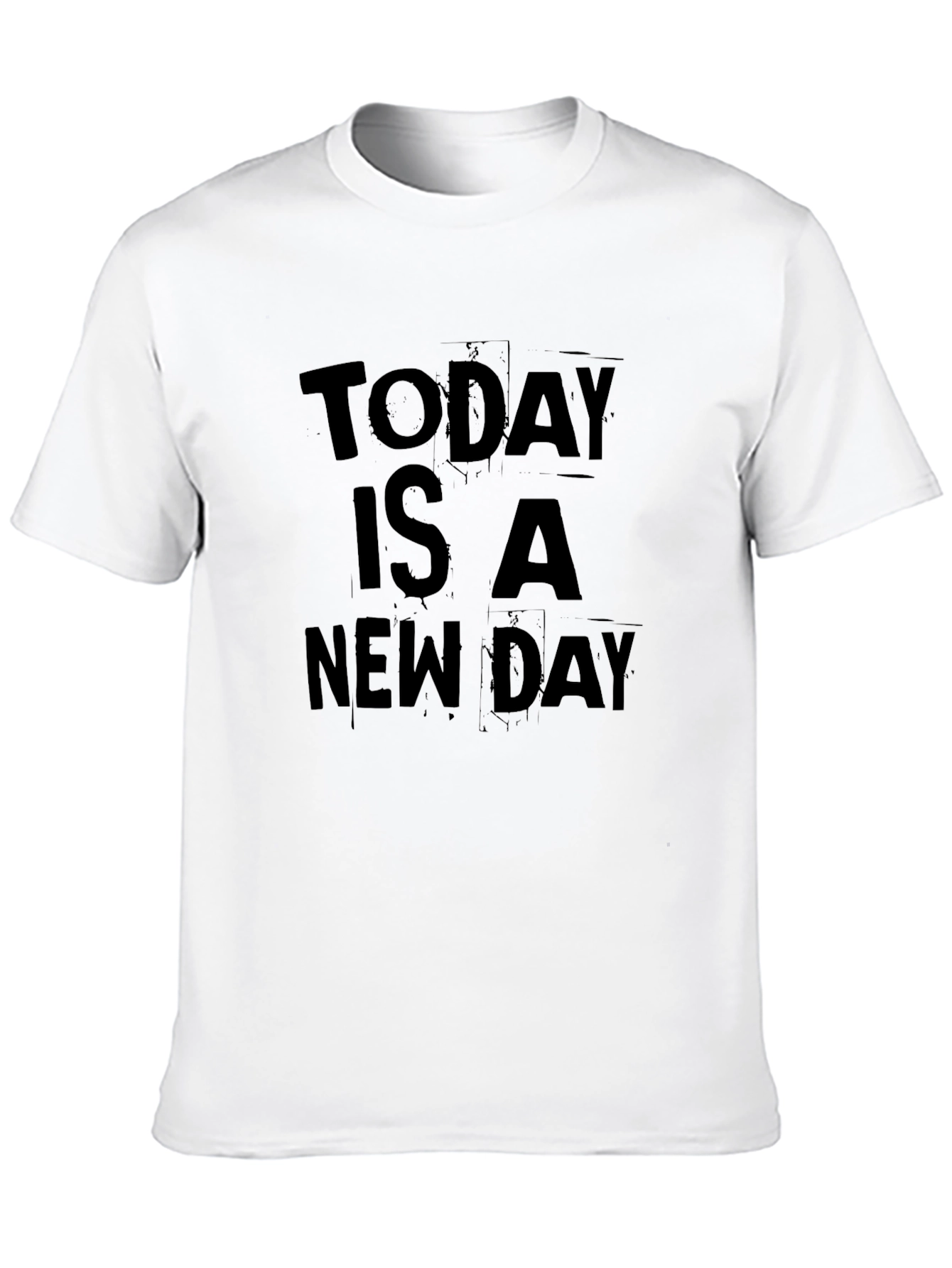 Today Is A New Day Black Graphic T-Shirt