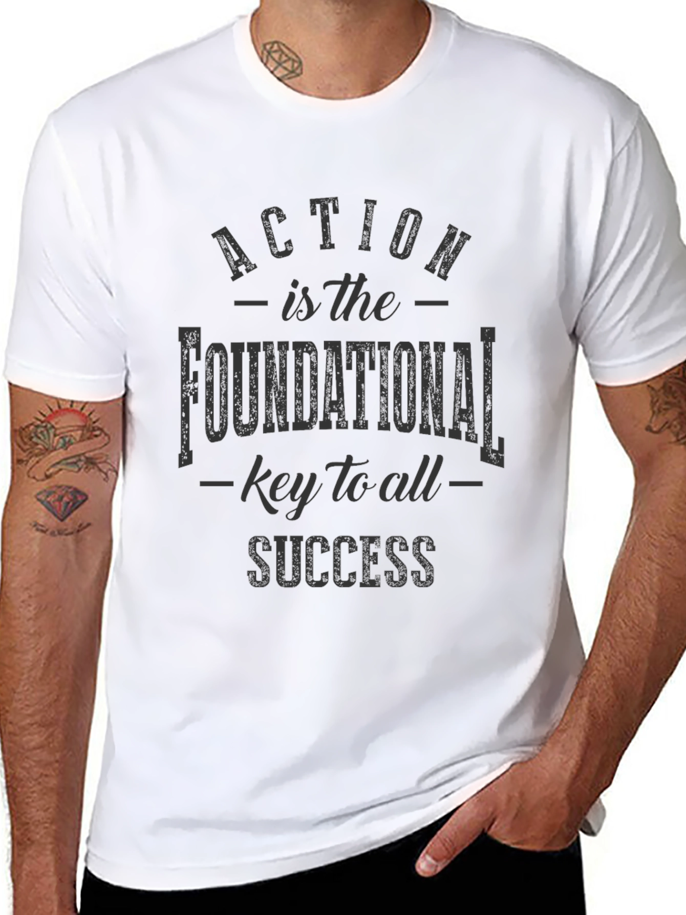 Action is Success T-Shirt - Inspiring Graphic Tee