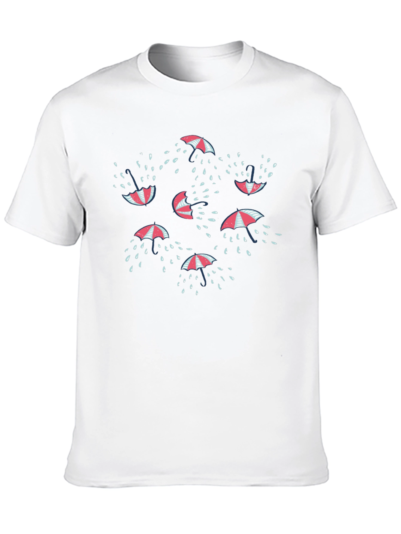 Umbrella Raindrop Graphic T-Shirt