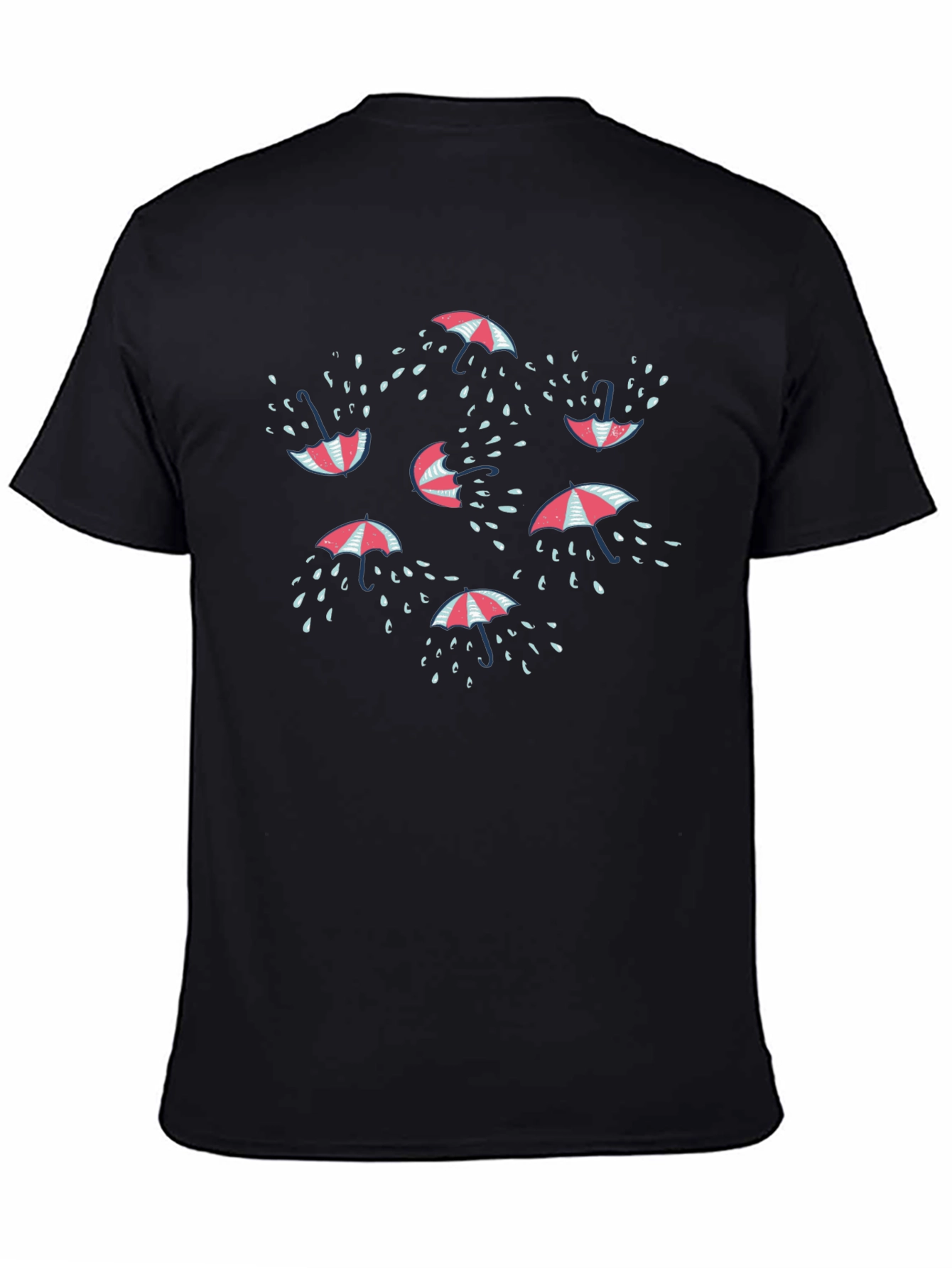 Umbrella Raindrop Graphic T-Shirt