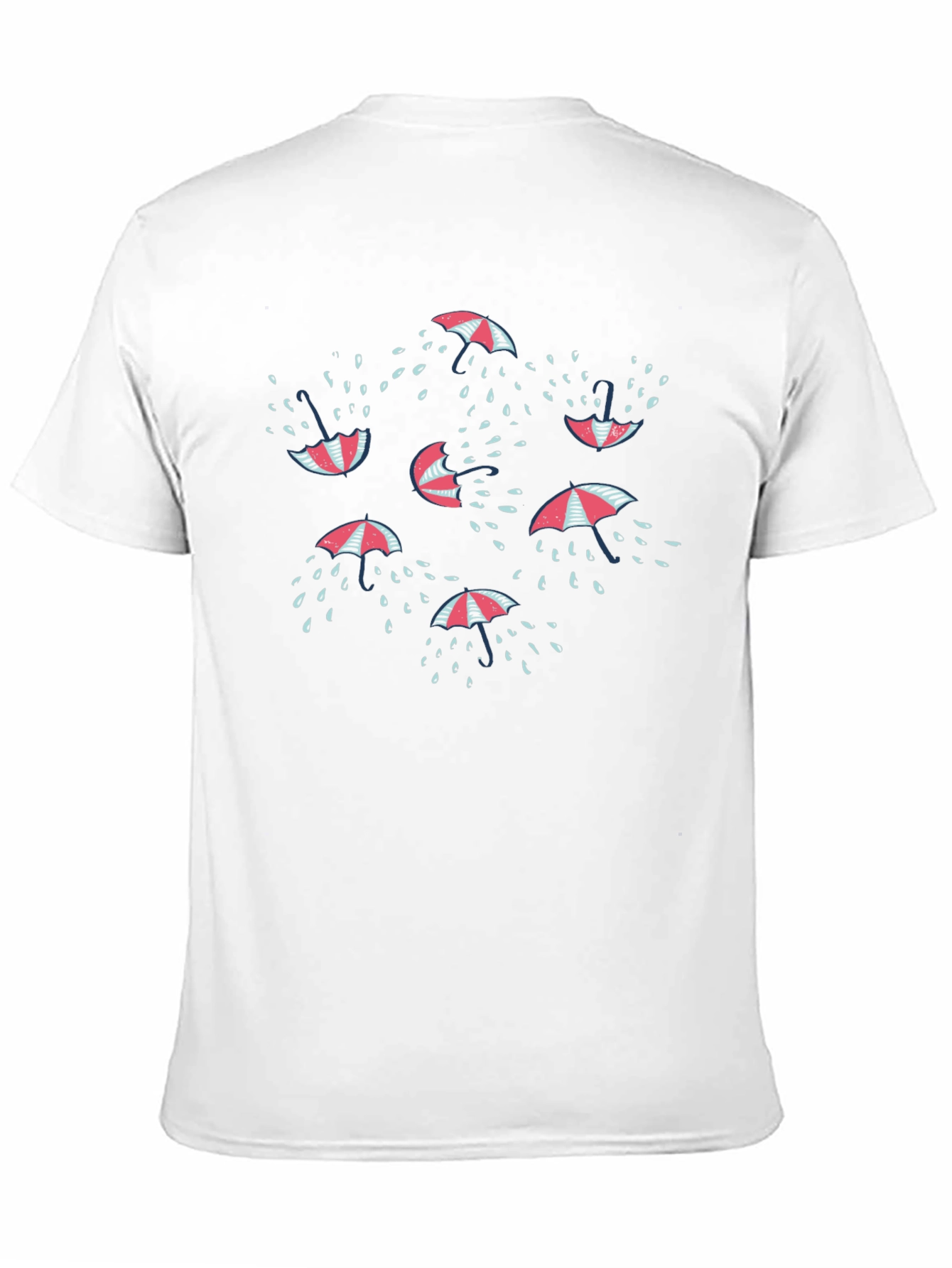 Umbrella Raindrop Graphic T-Shirt