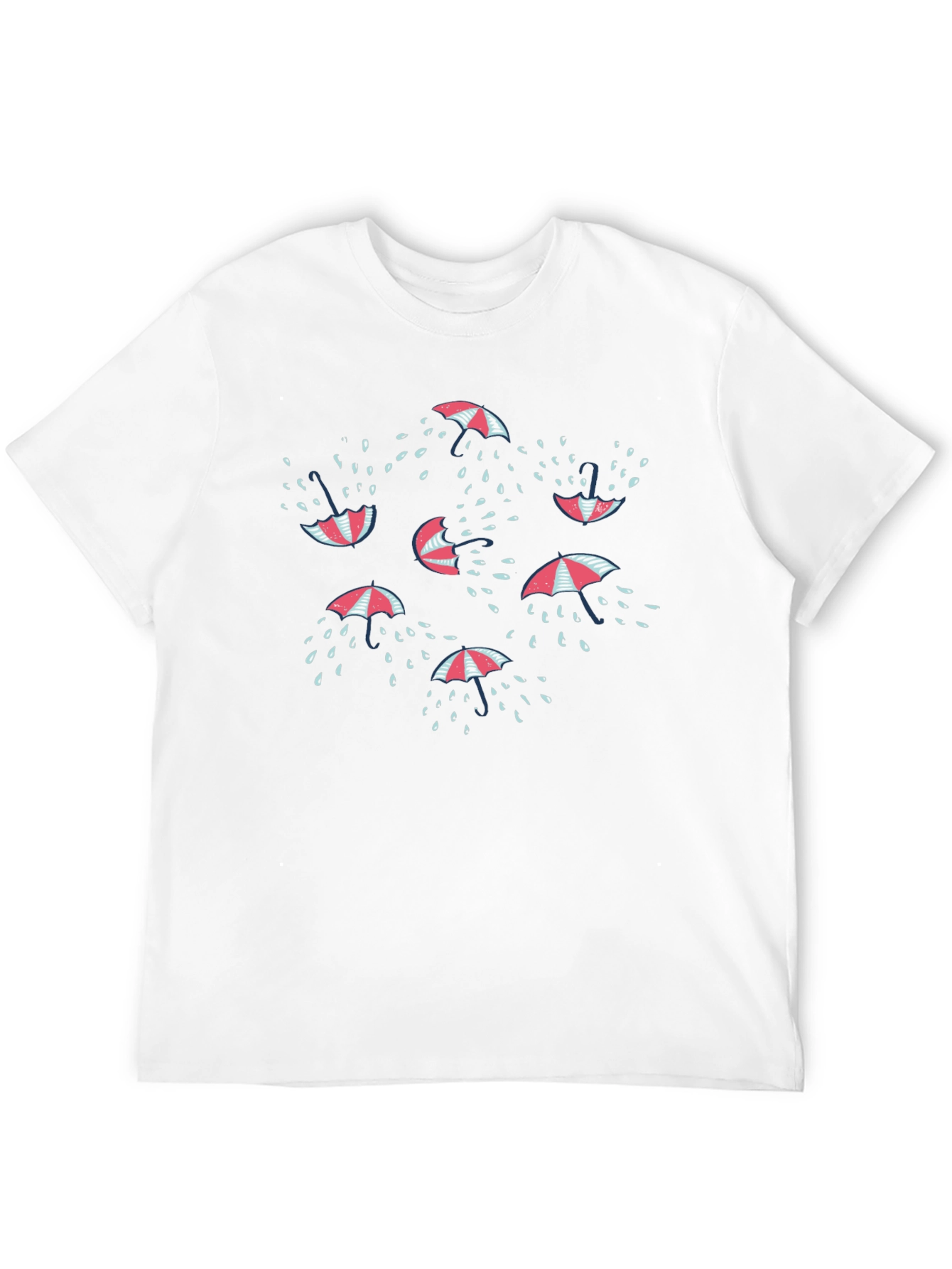 Umbrella Raindrop Graphic T-Shirt