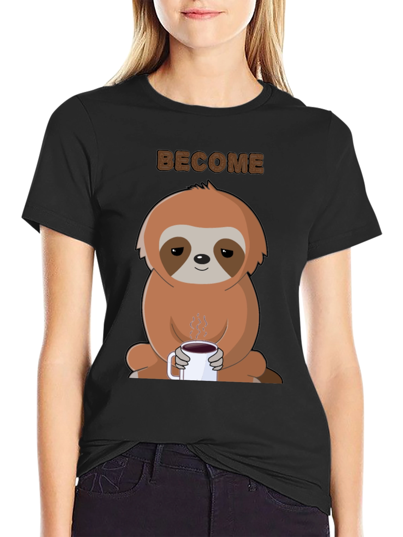 Sloth Coffee Graphic Tee - Become Chill