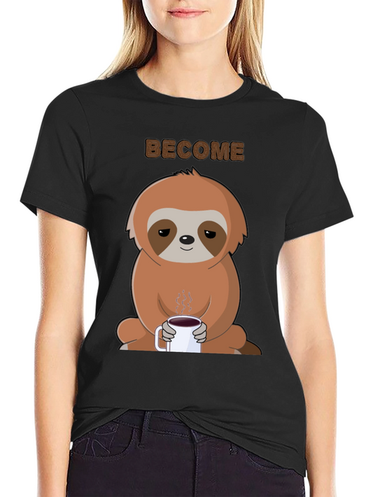 Sloth Coffee Graphic Tee - Become Chill