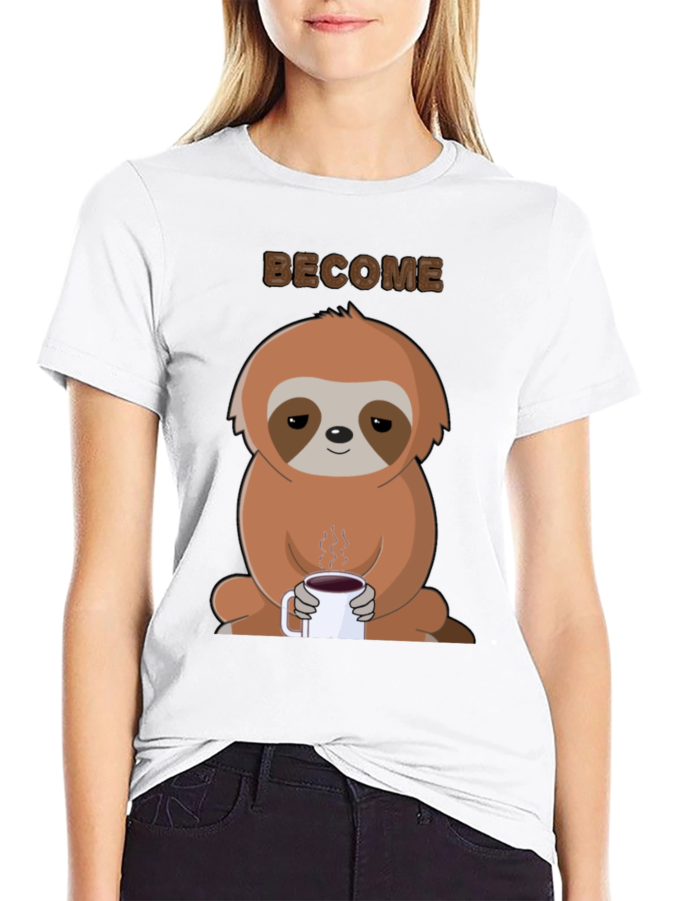 Sloth Coffee Graphic Tee - Become Chill