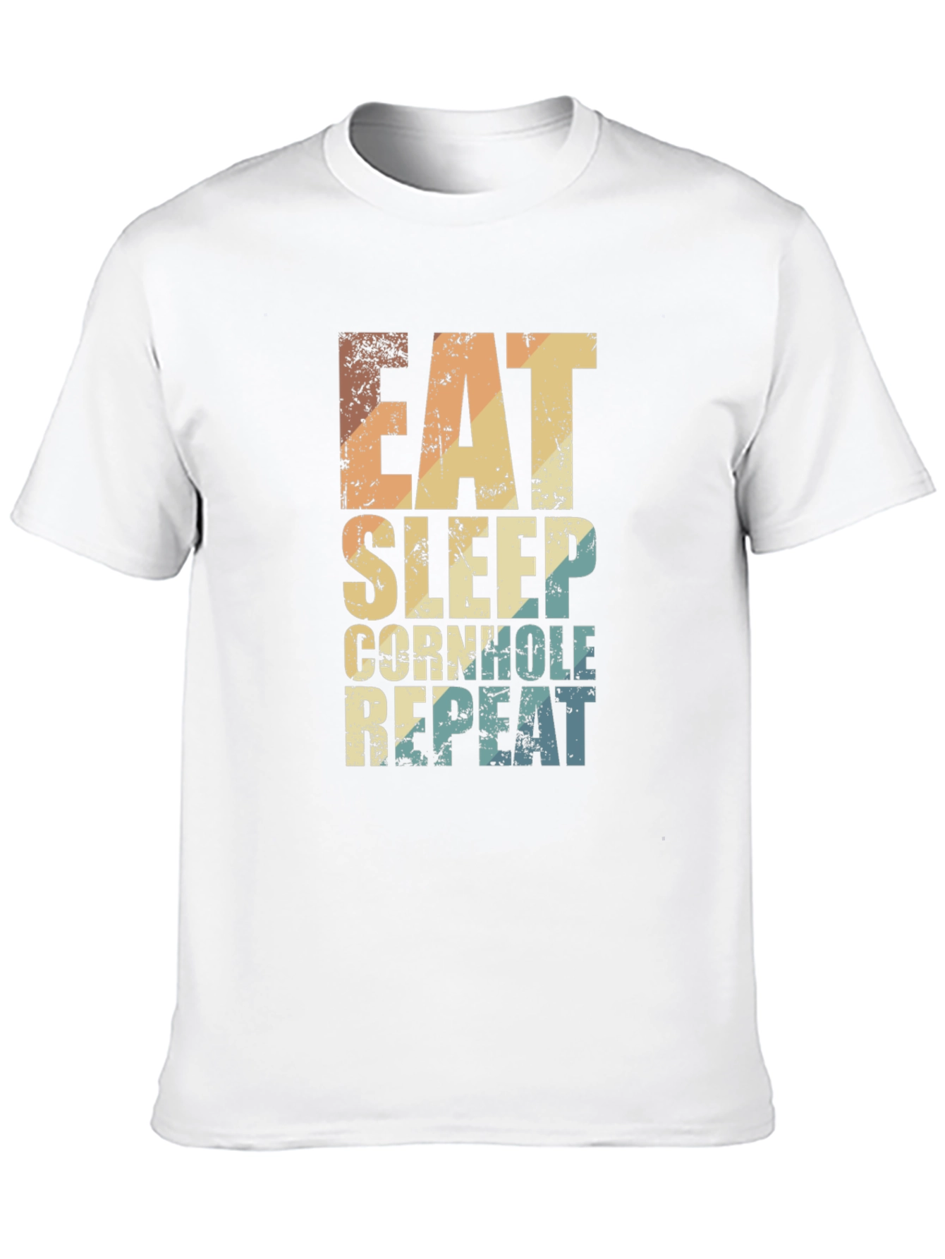 Eat Sleep Cornhole Repeat Graphic Tee