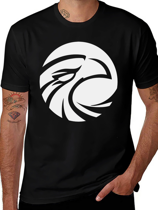 Eagle Eye Graphic Tee - Cool Black Cotton T-Shirt