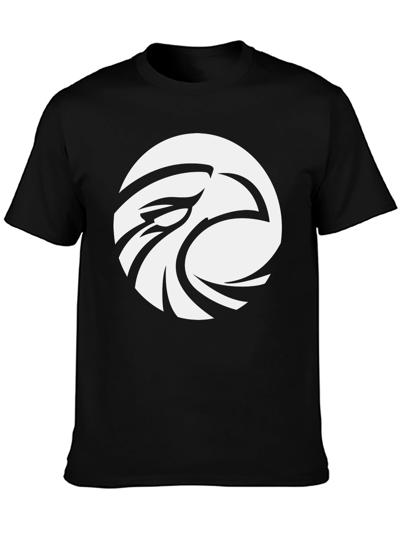 Eagle Eye Graphic Tee - Cool Black Cotton T-Shirt