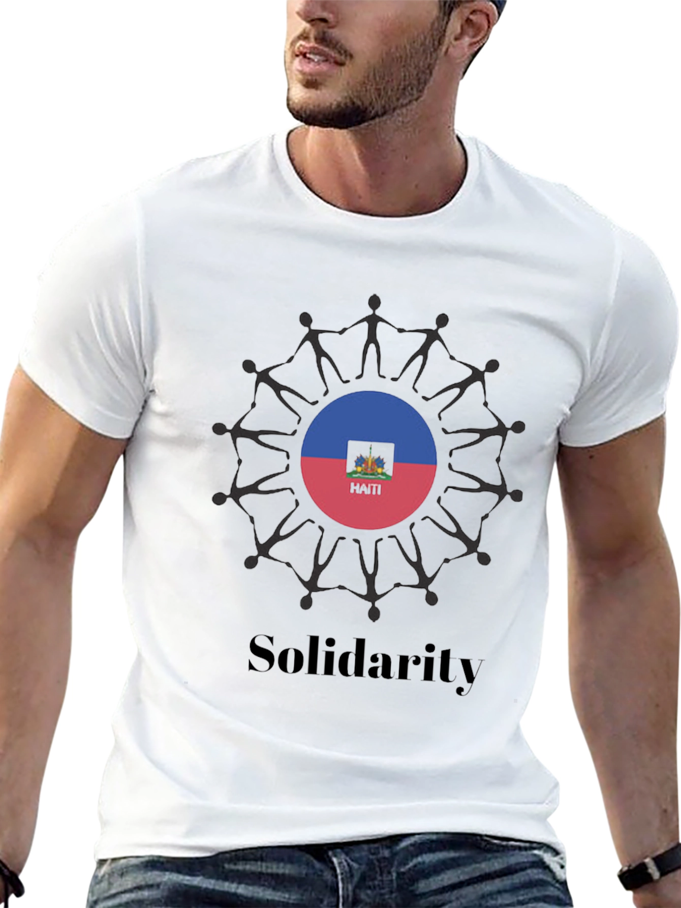 Haiti Solidarity T-Shirt - Black