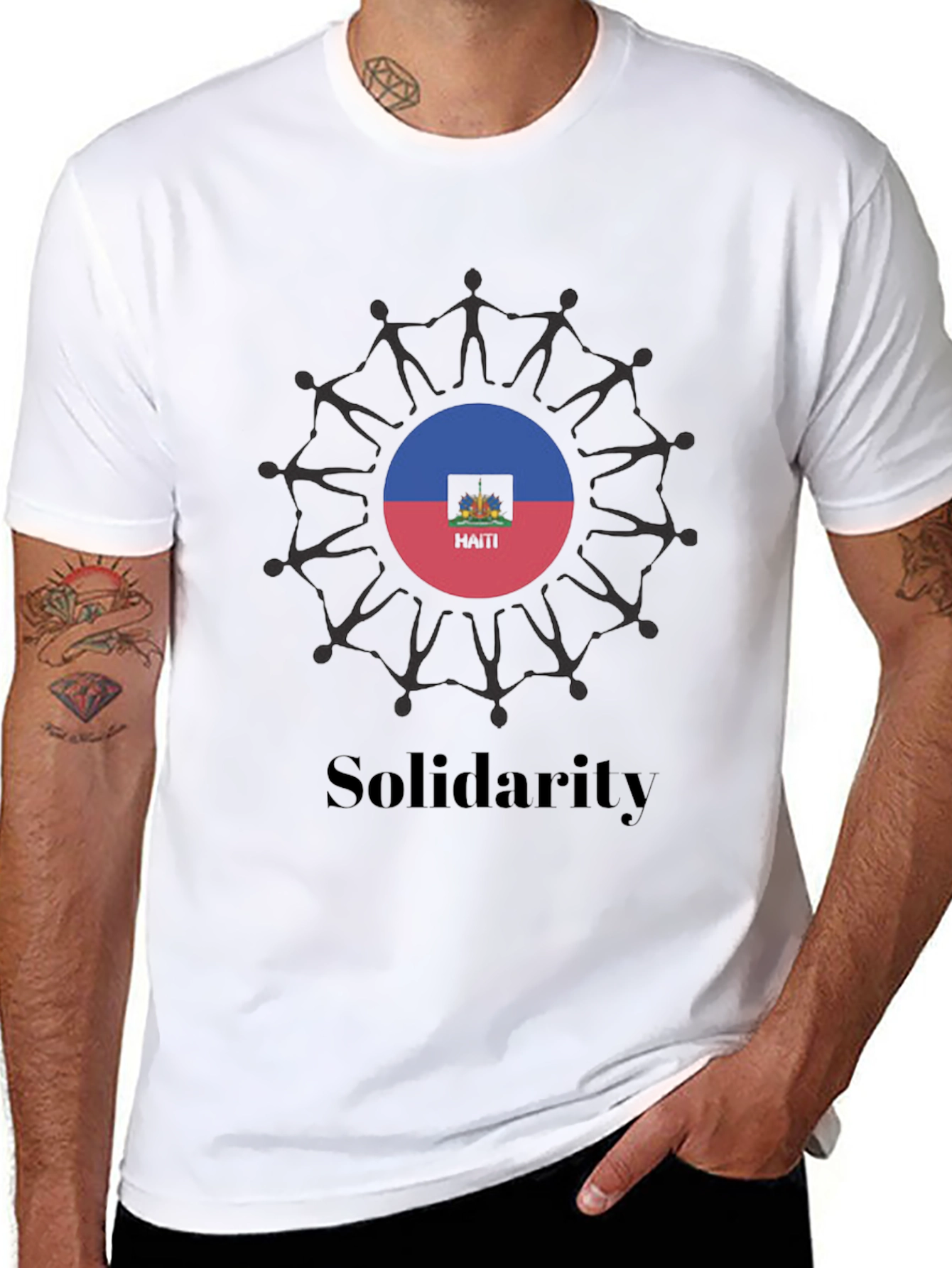 Haiti Solidarity T-Shirt - Black