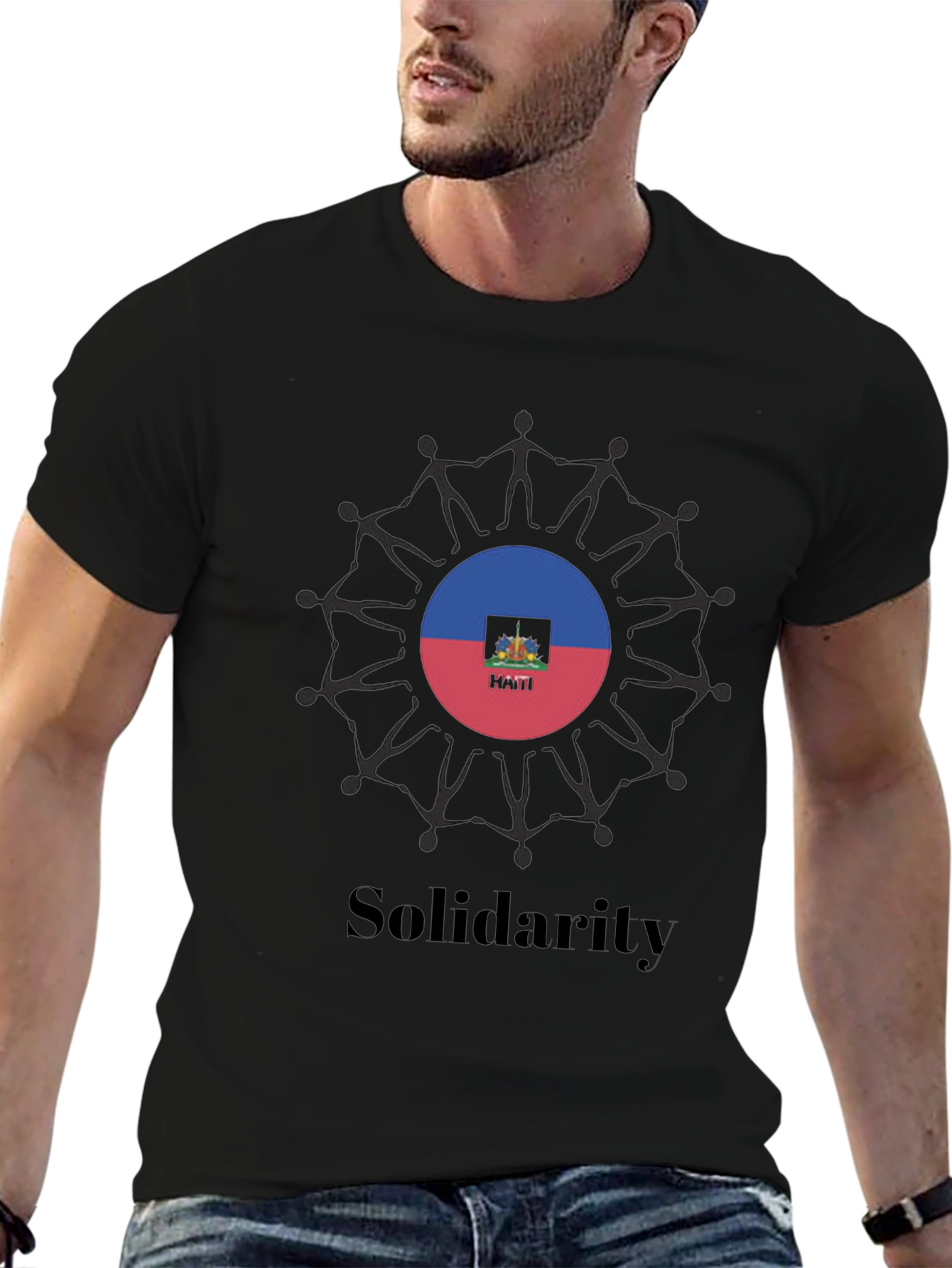 Haiti Solidarity T-Shirt - Black