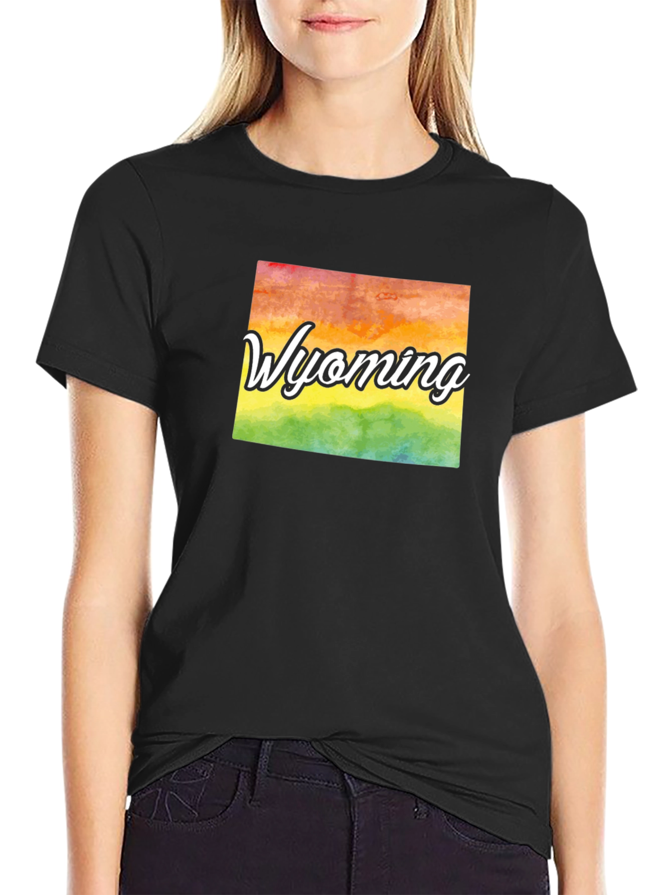 Wyoming Pride T-Shirt - Rainbow State Graphic Tee