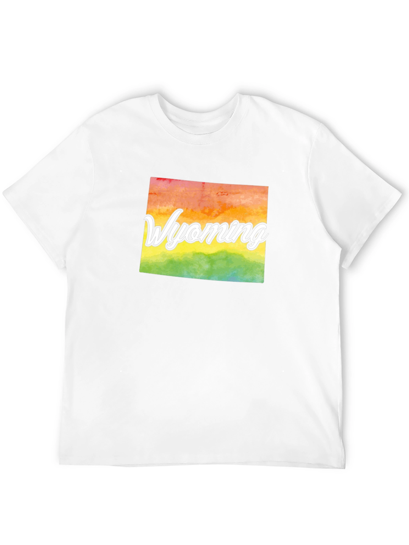 Wyoming Pride T-Shirt - Rainbow State Graphic Tee