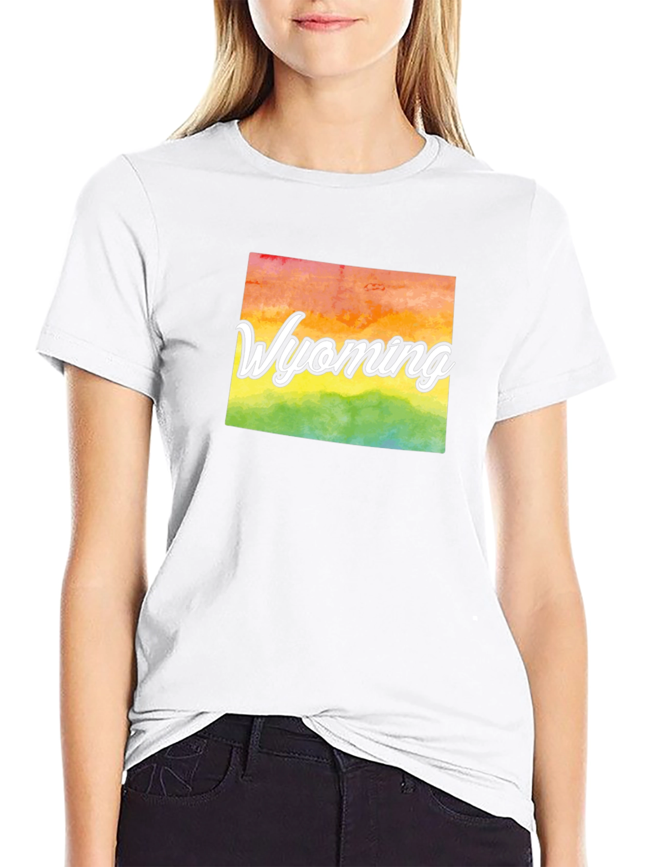 Wyoming Pride T-Shirt - Rainbow State Graphic Tee