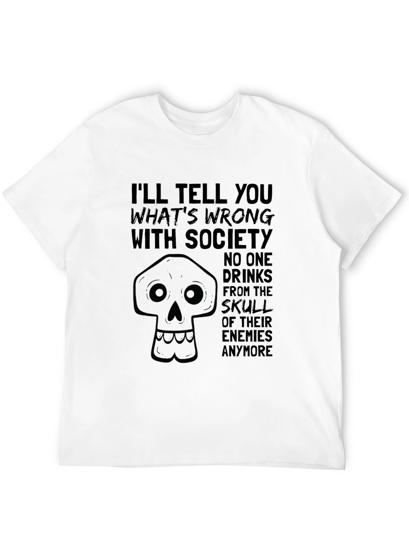 Skull of Enemies Graphic Tee - Black