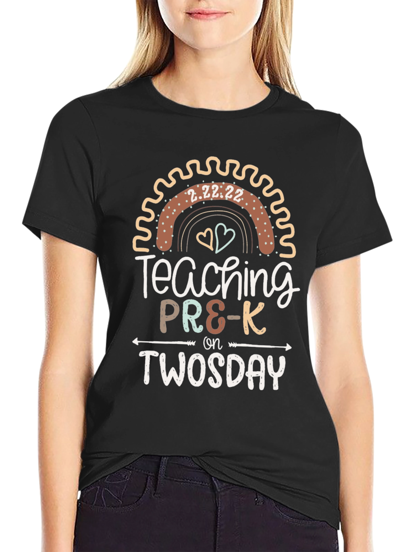 Teaching Pre-K On Twosday T-Shirt