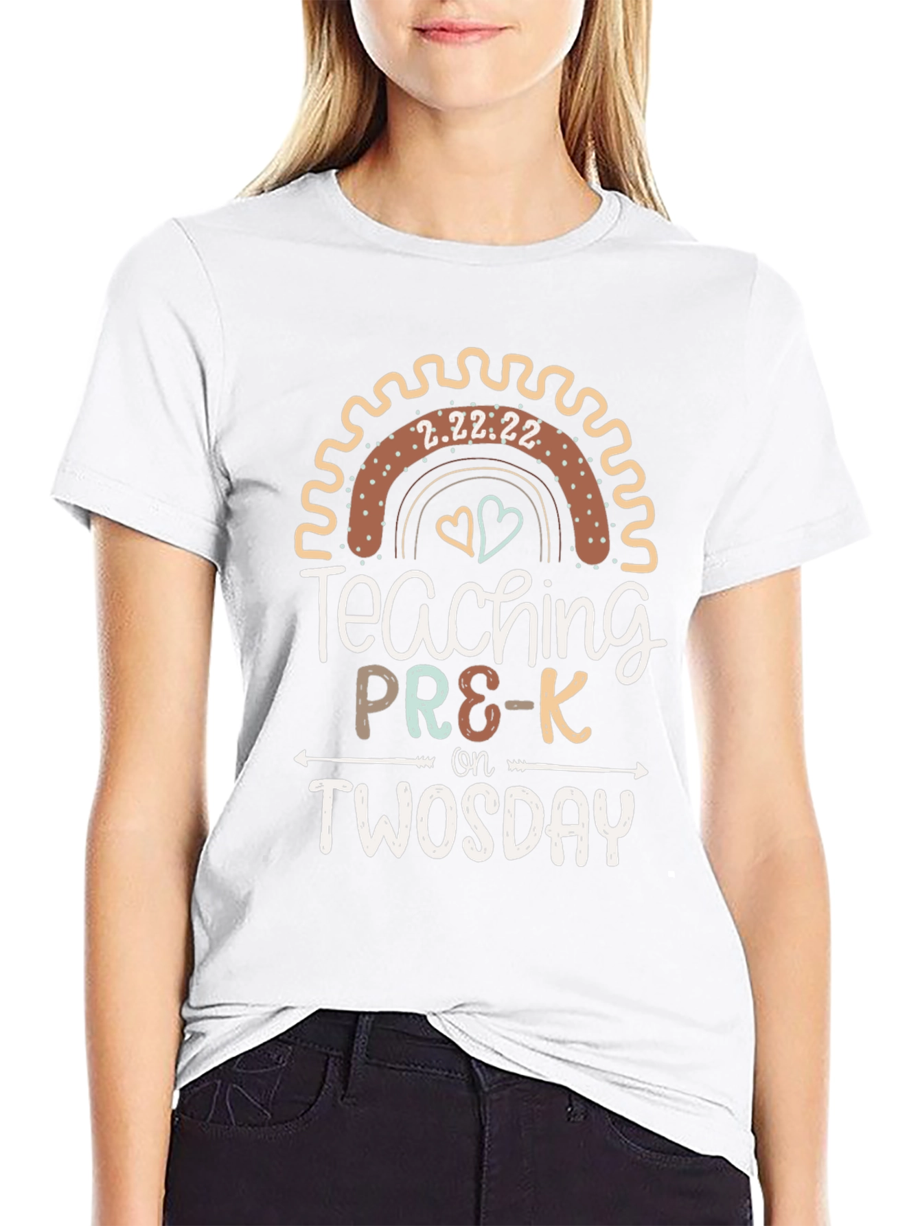 Teaching Pre-K On Twosday T-Shirt