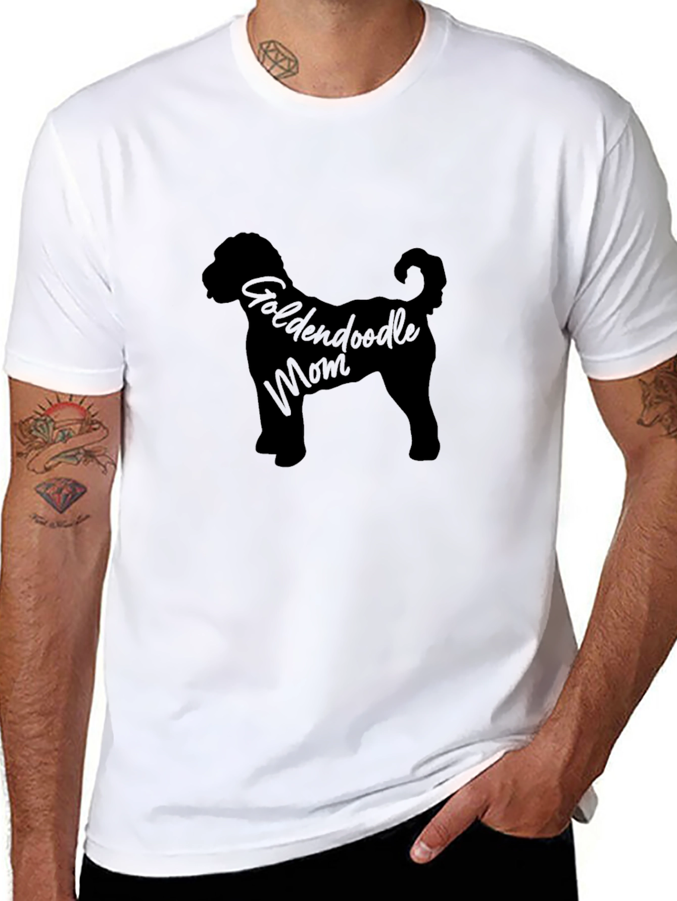 Goldendoodle Mom Black T-Shirt