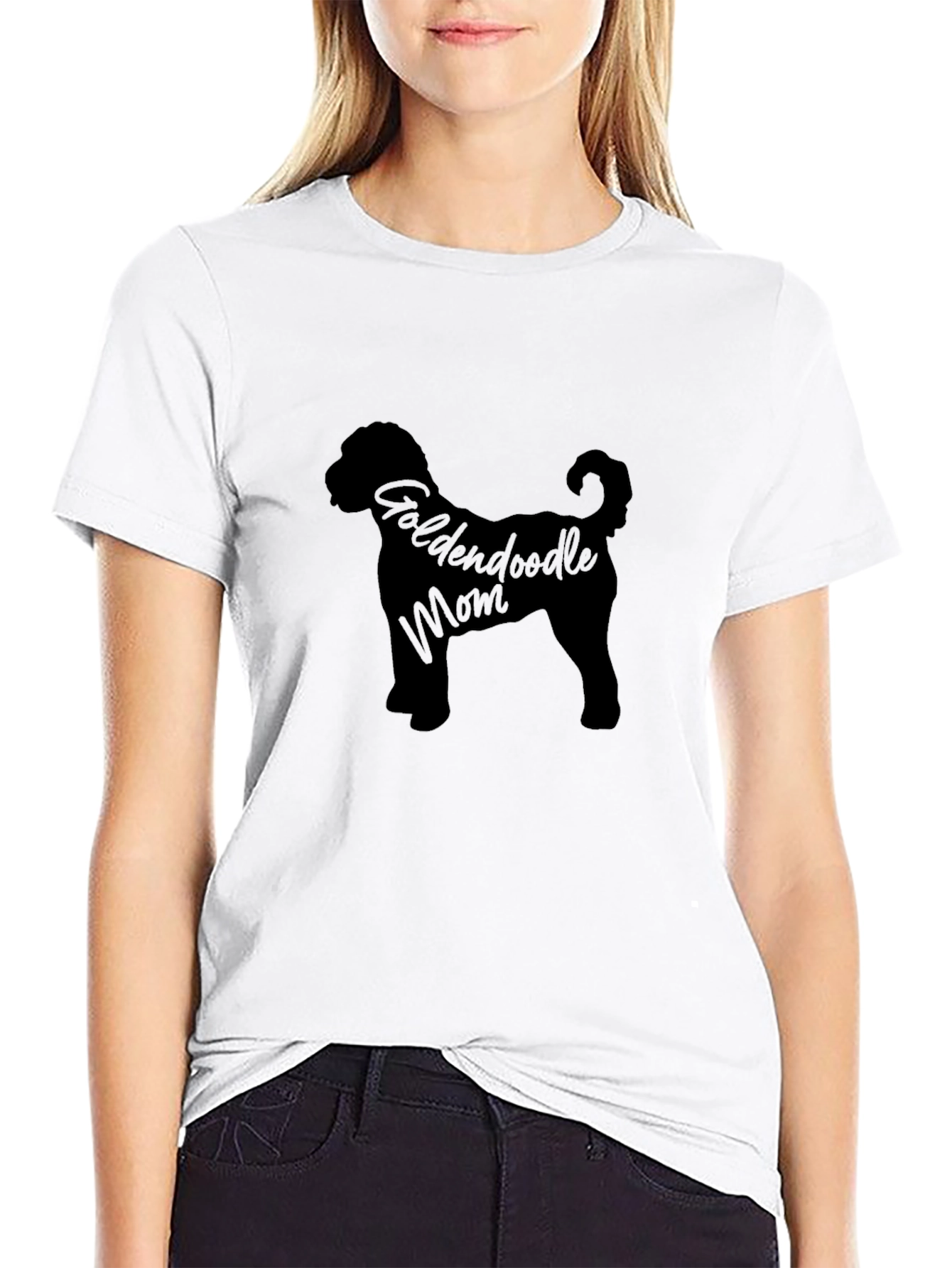 Goldendoodle Mom Black T-Shirt