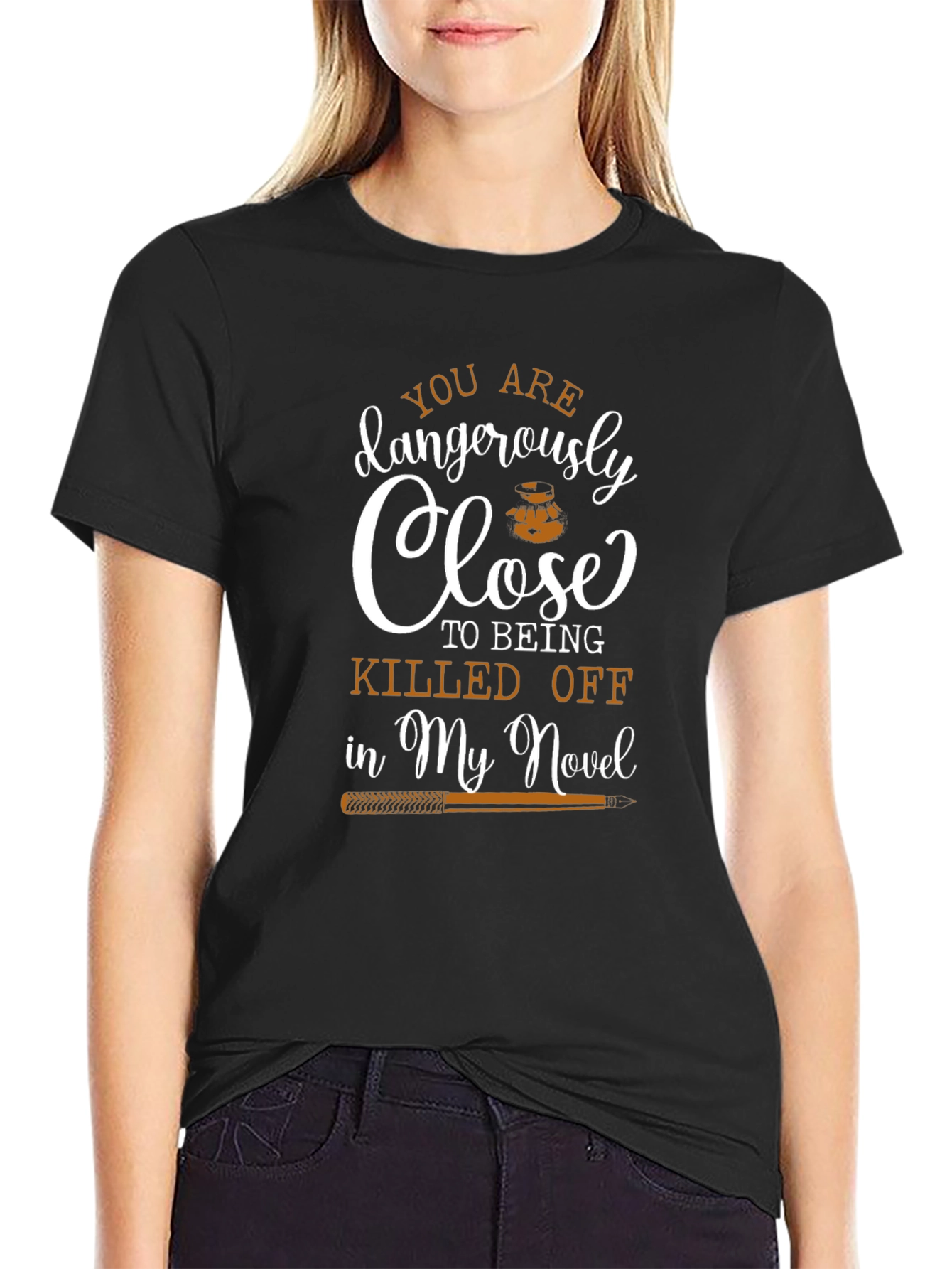 Dangerously Close Novel Black T-Shirt