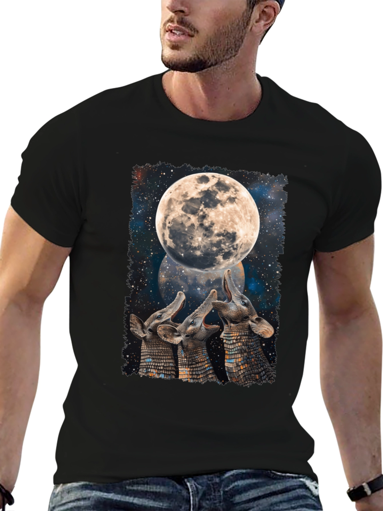 Aardvark Moon T-Shirt - Unique Graphic Tee