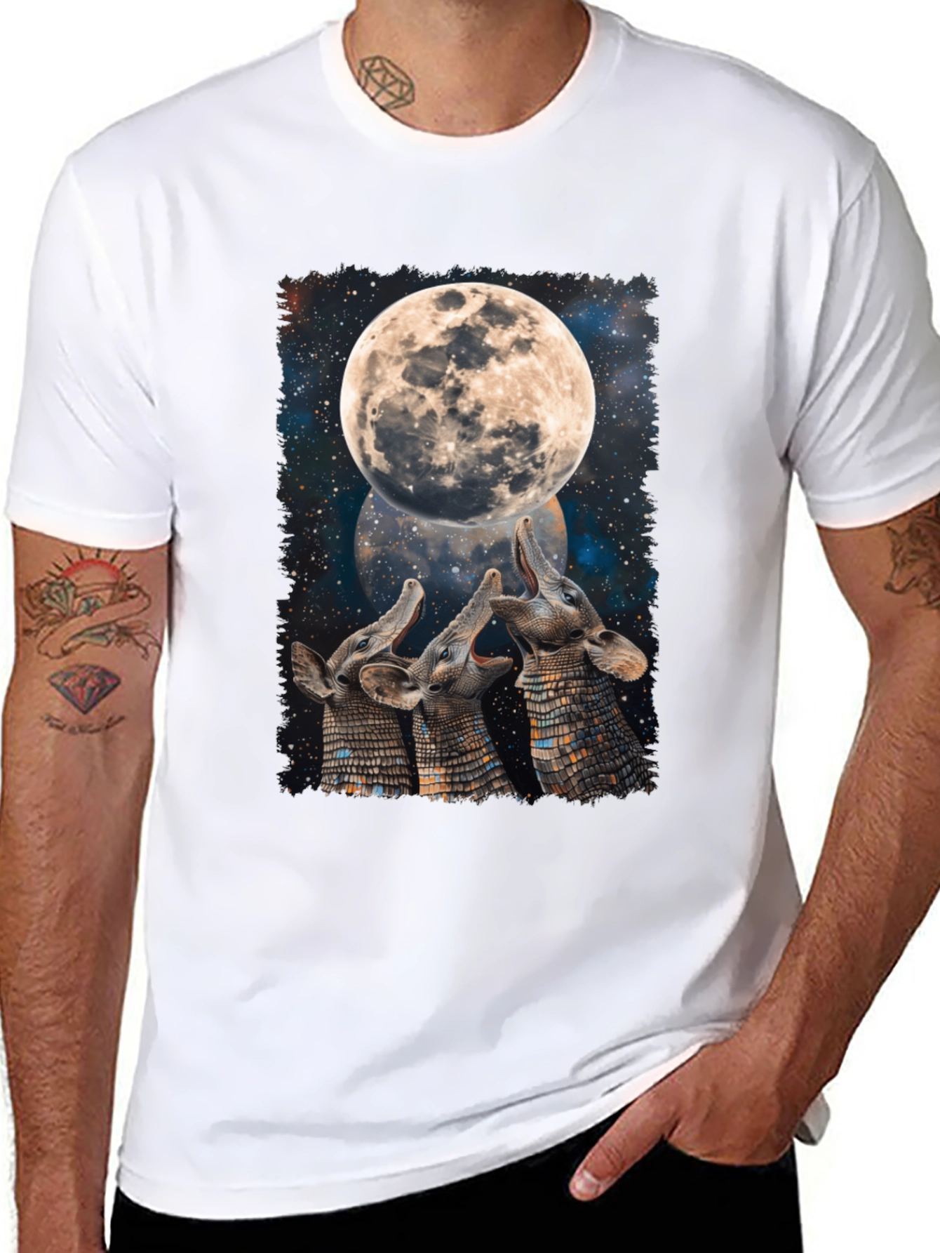 Aardvark Moon T-Shirt - Unique Graphic Tee