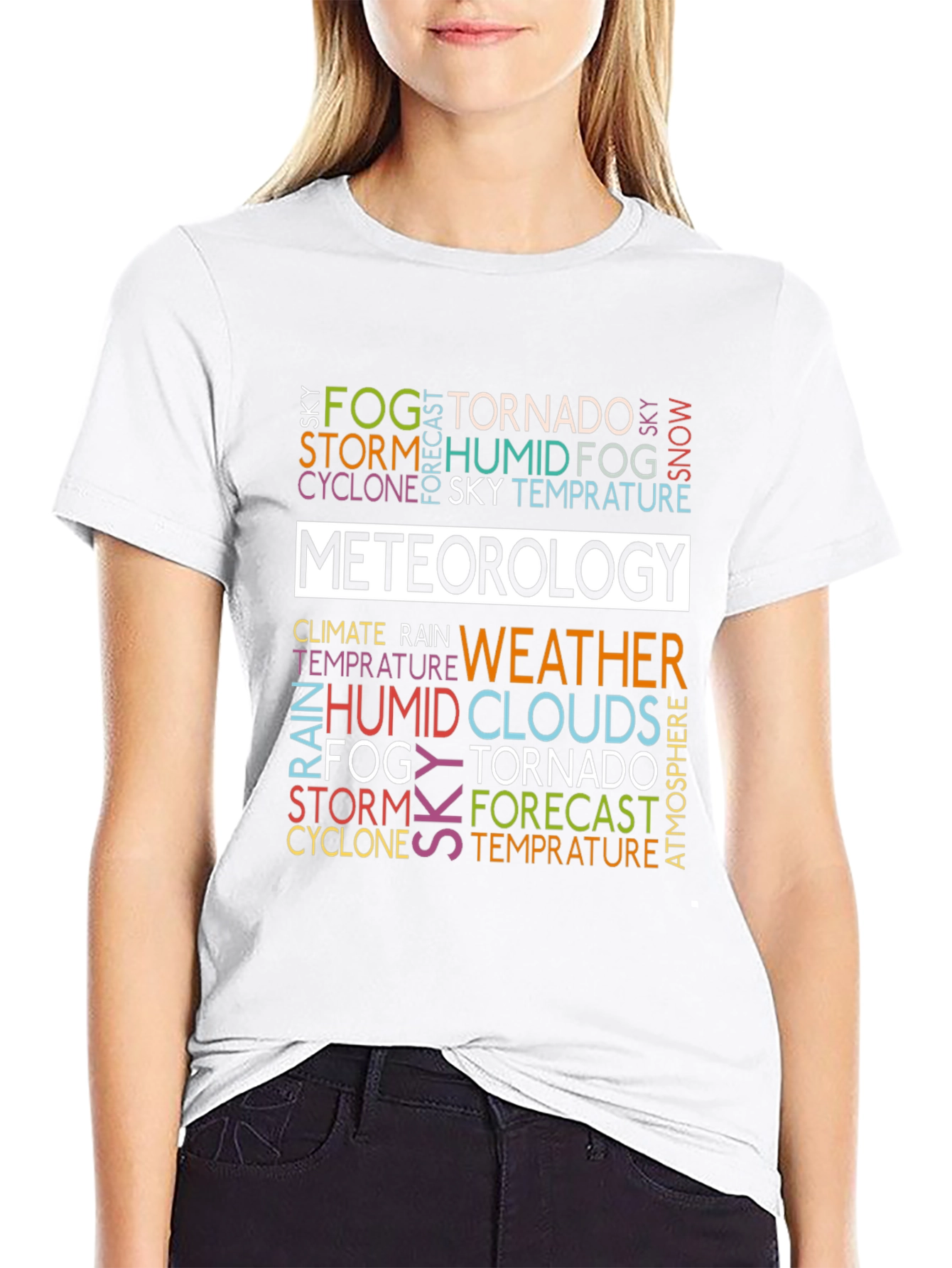 Meteorology Weather Word Cloud T-Shirt