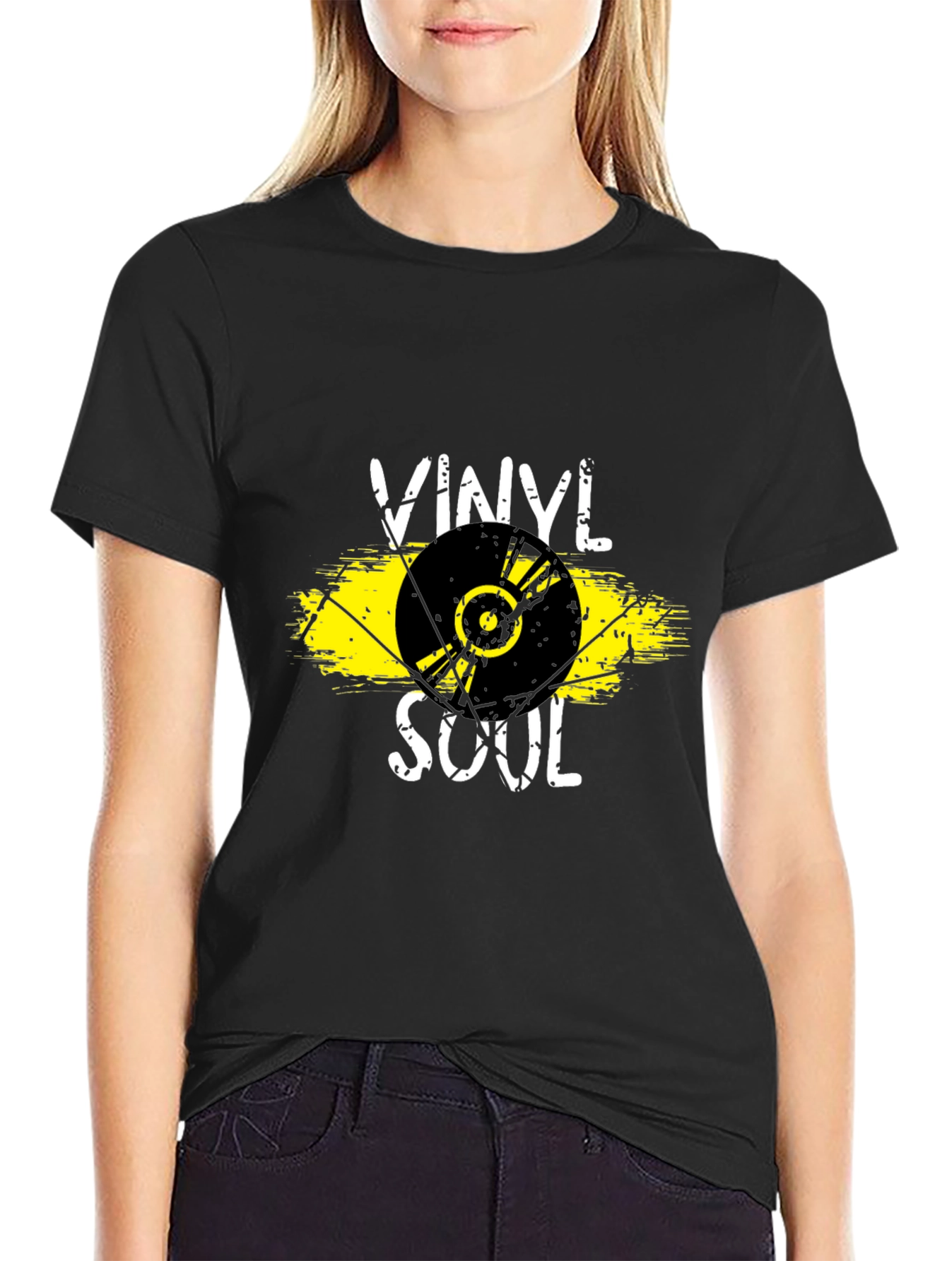 Vinyl Soul Graphic Tee - Black T-Shirt