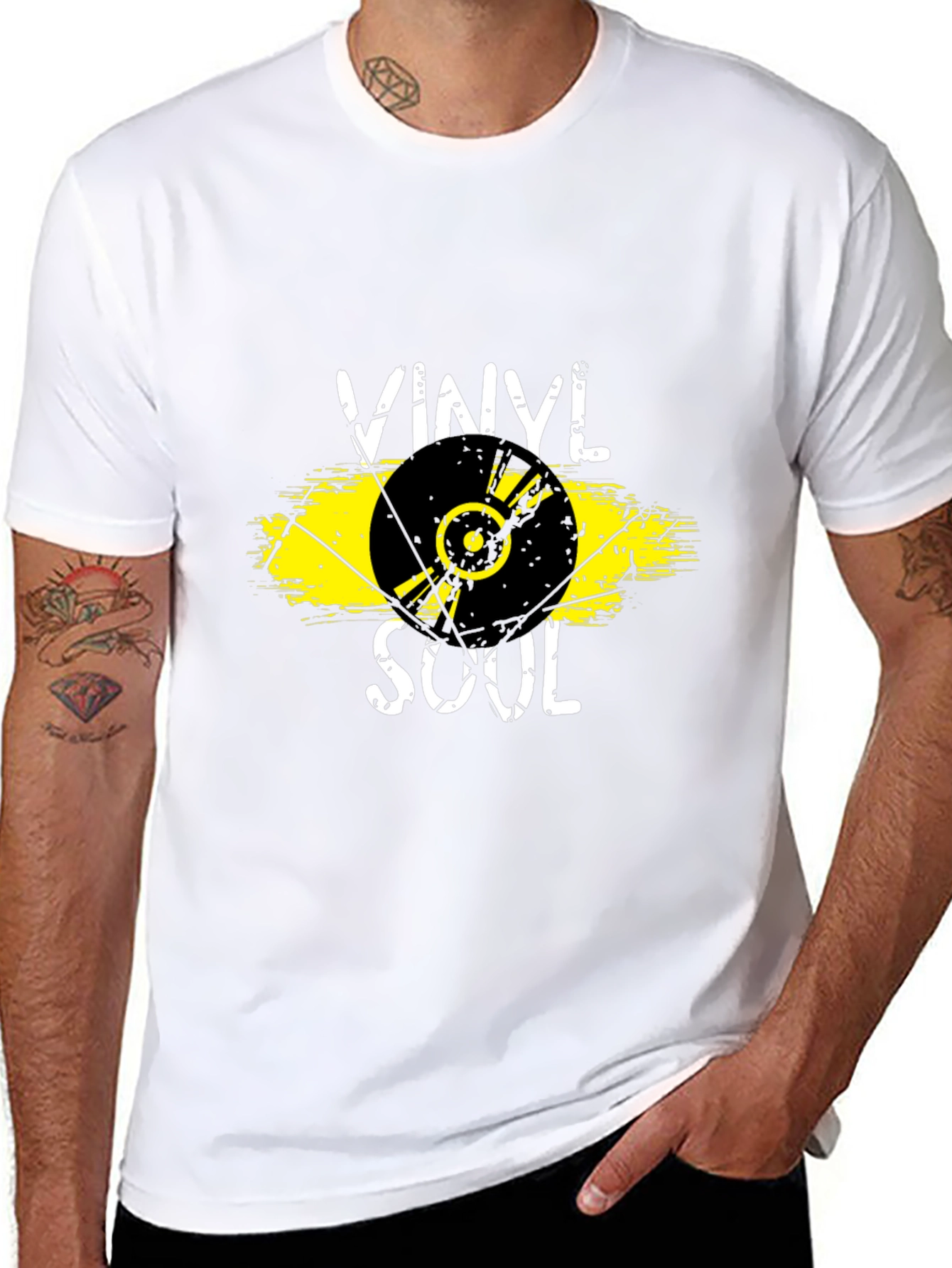 Vinyl Soul Graphic Tee - Black T-Shirt