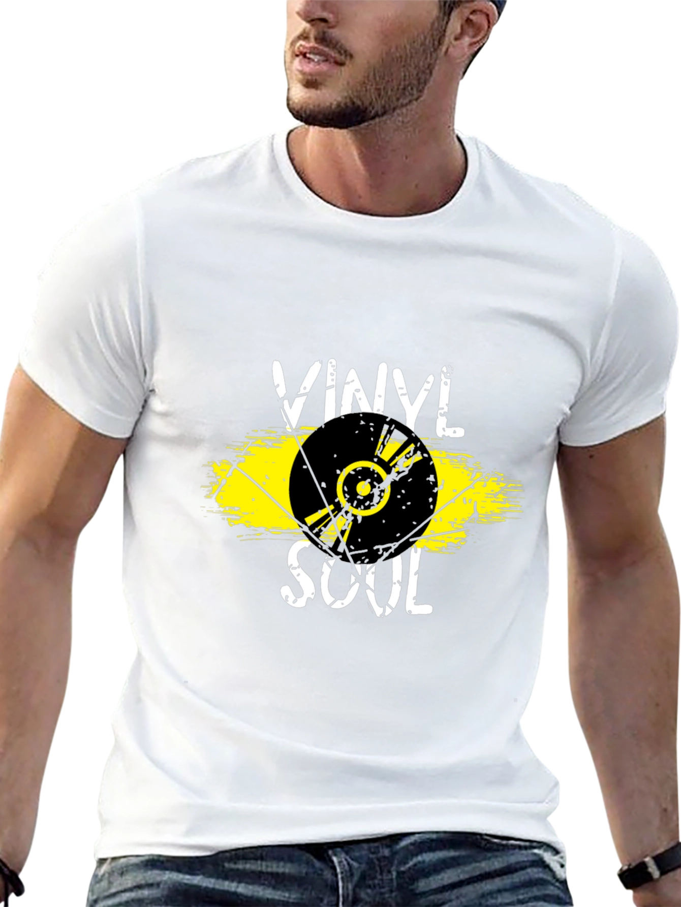 Vinyl Soul Graphic Tee - Black T-Shirt