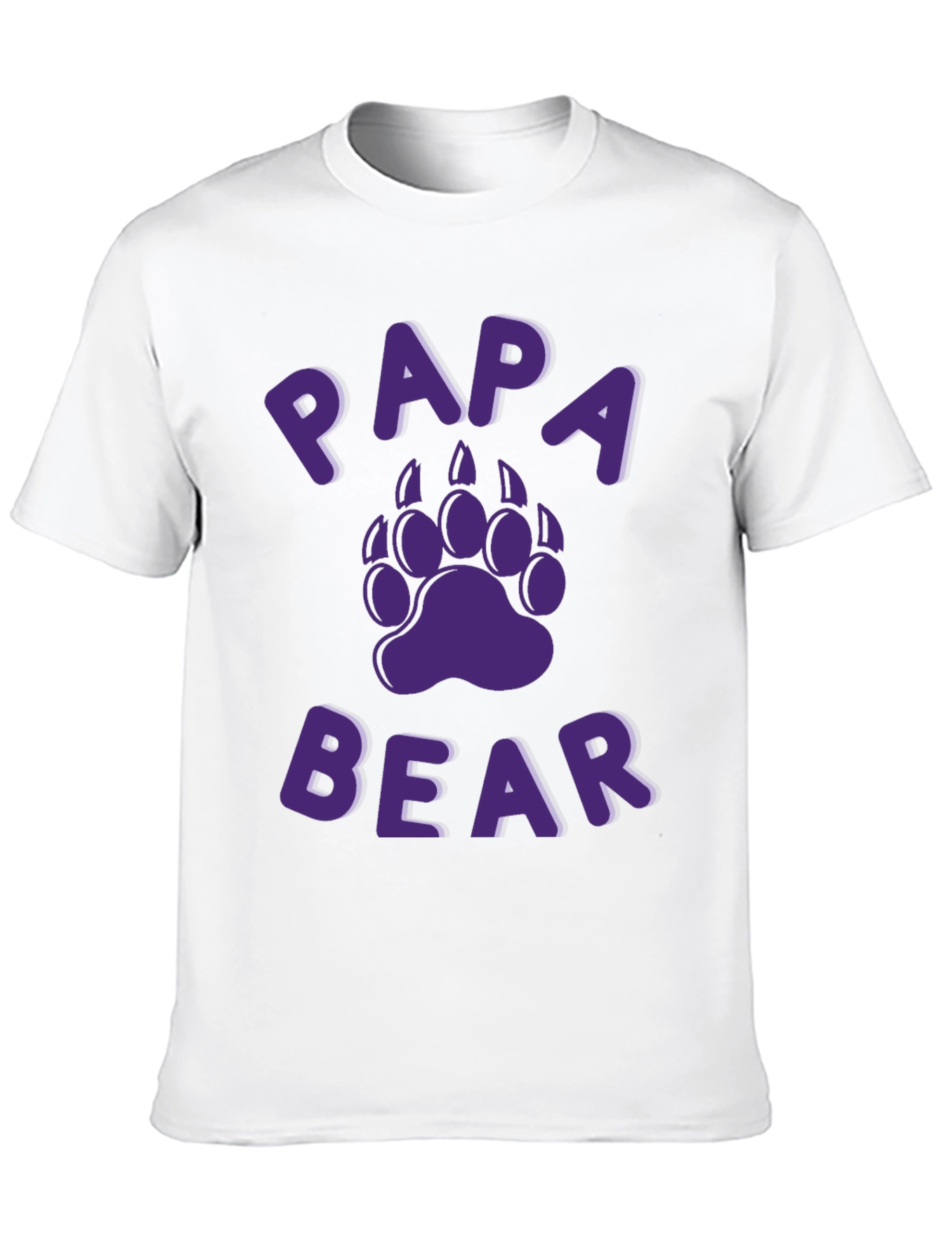 Papa Bear Graphic T-Shirt - Black Cotton Tee