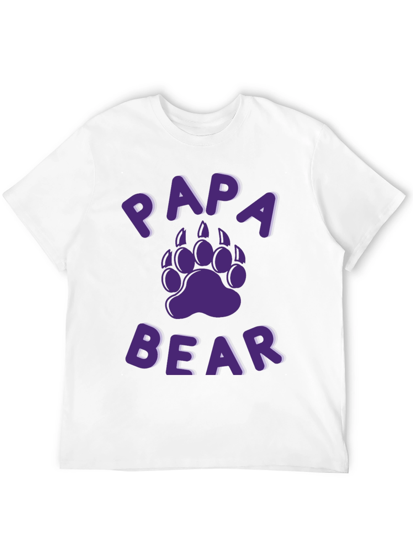 Papa Bear Graphic T-Shirt - Black Cotton Tee